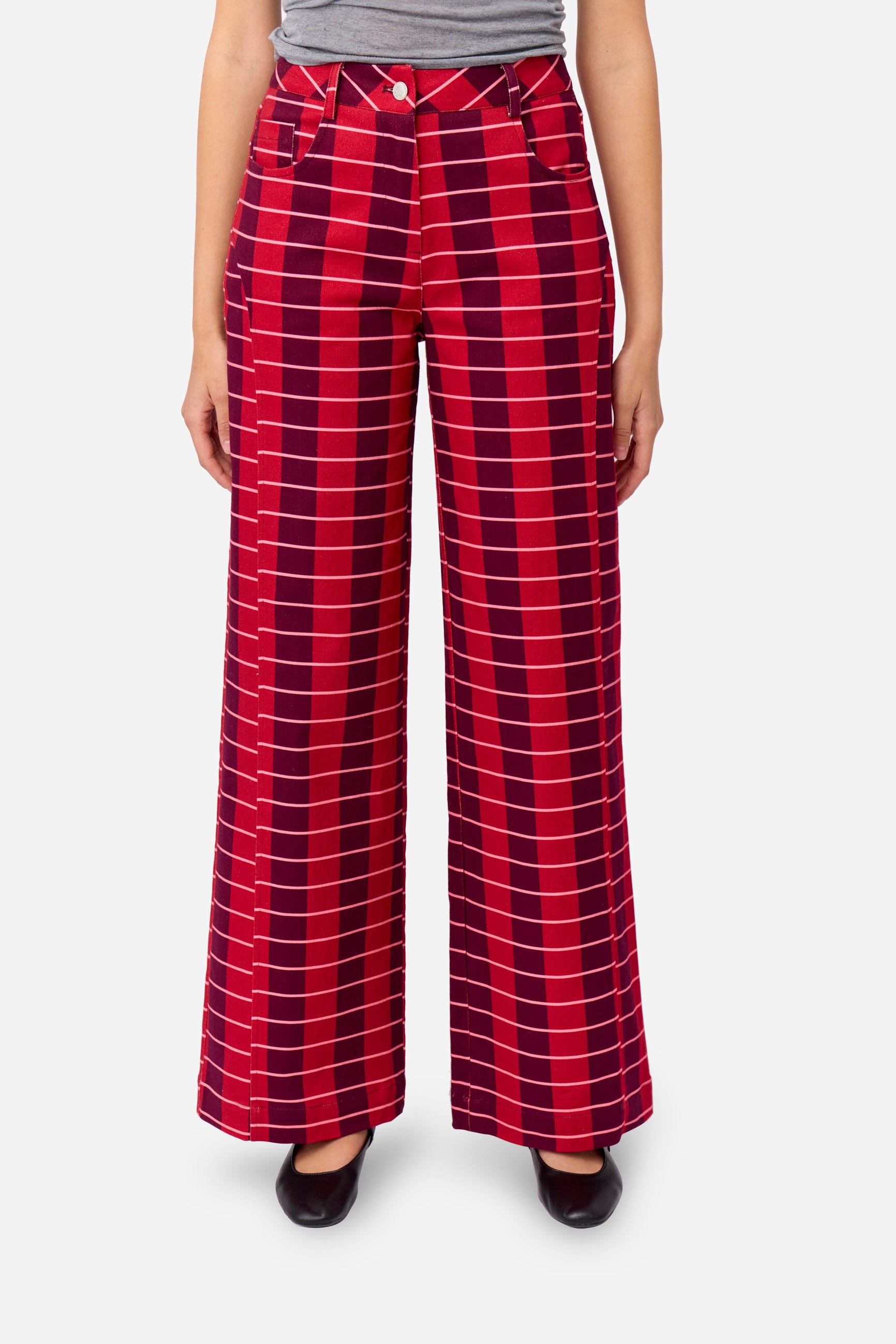 Cherry Straight Trousers
