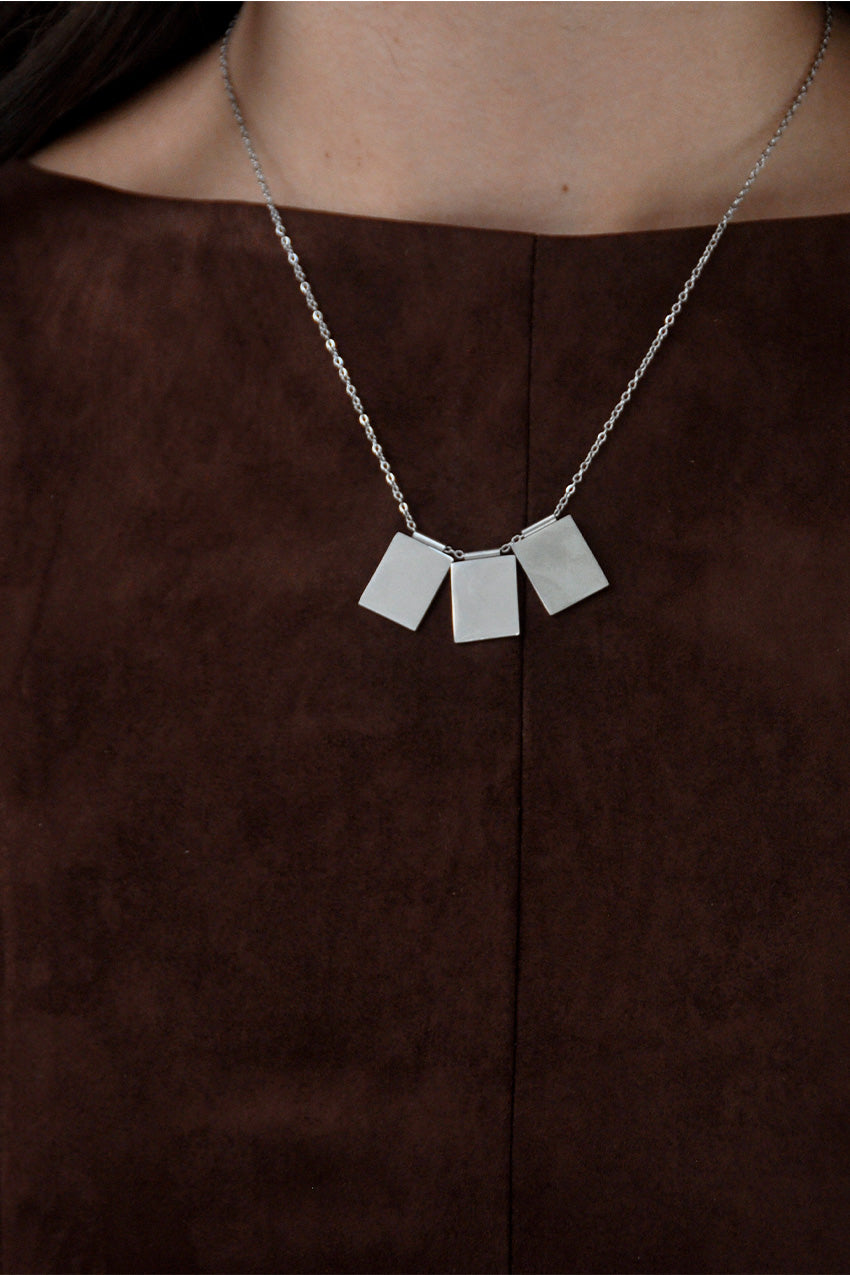 Triple Plate Necklace