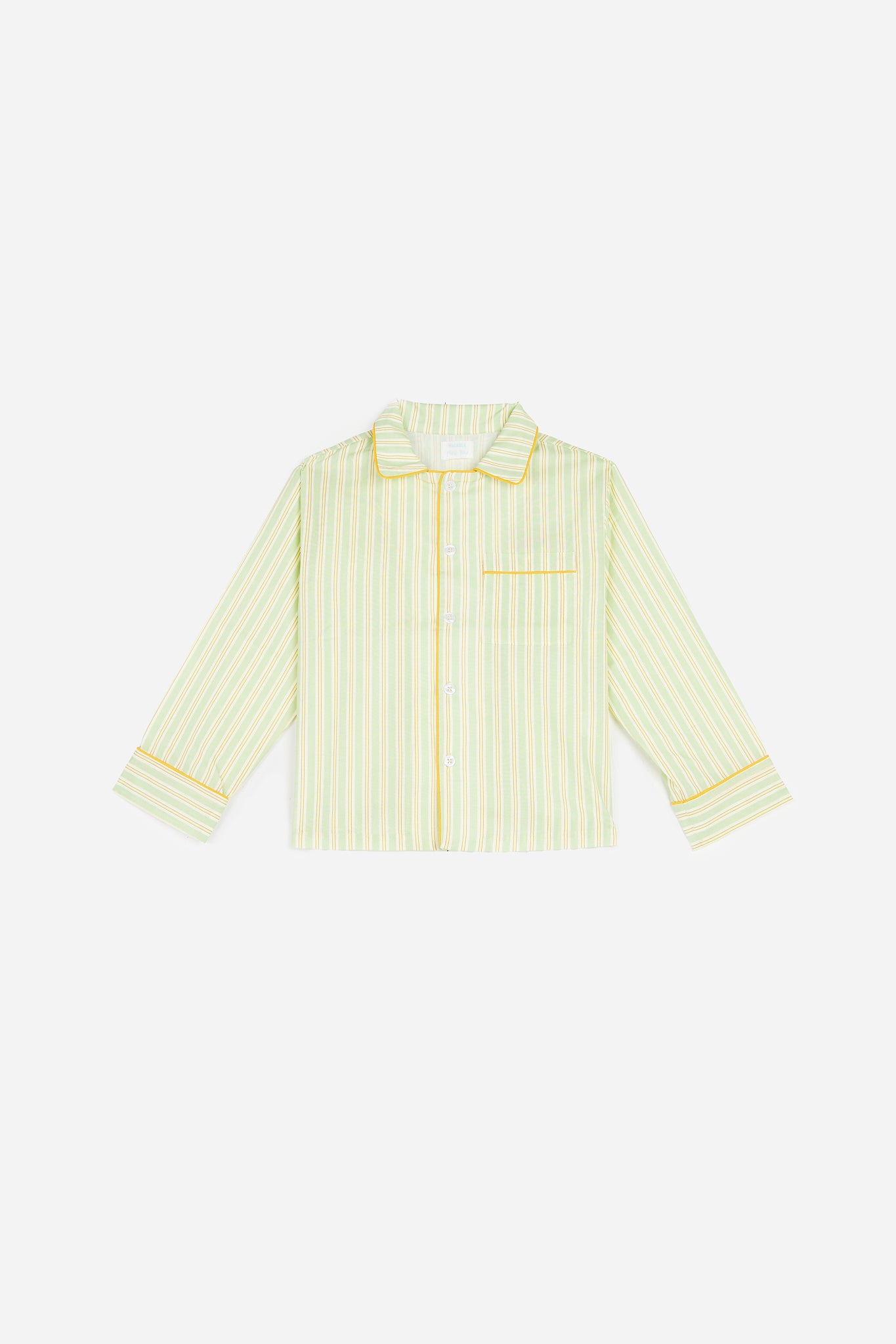 Kids Green Striped Pyjamas