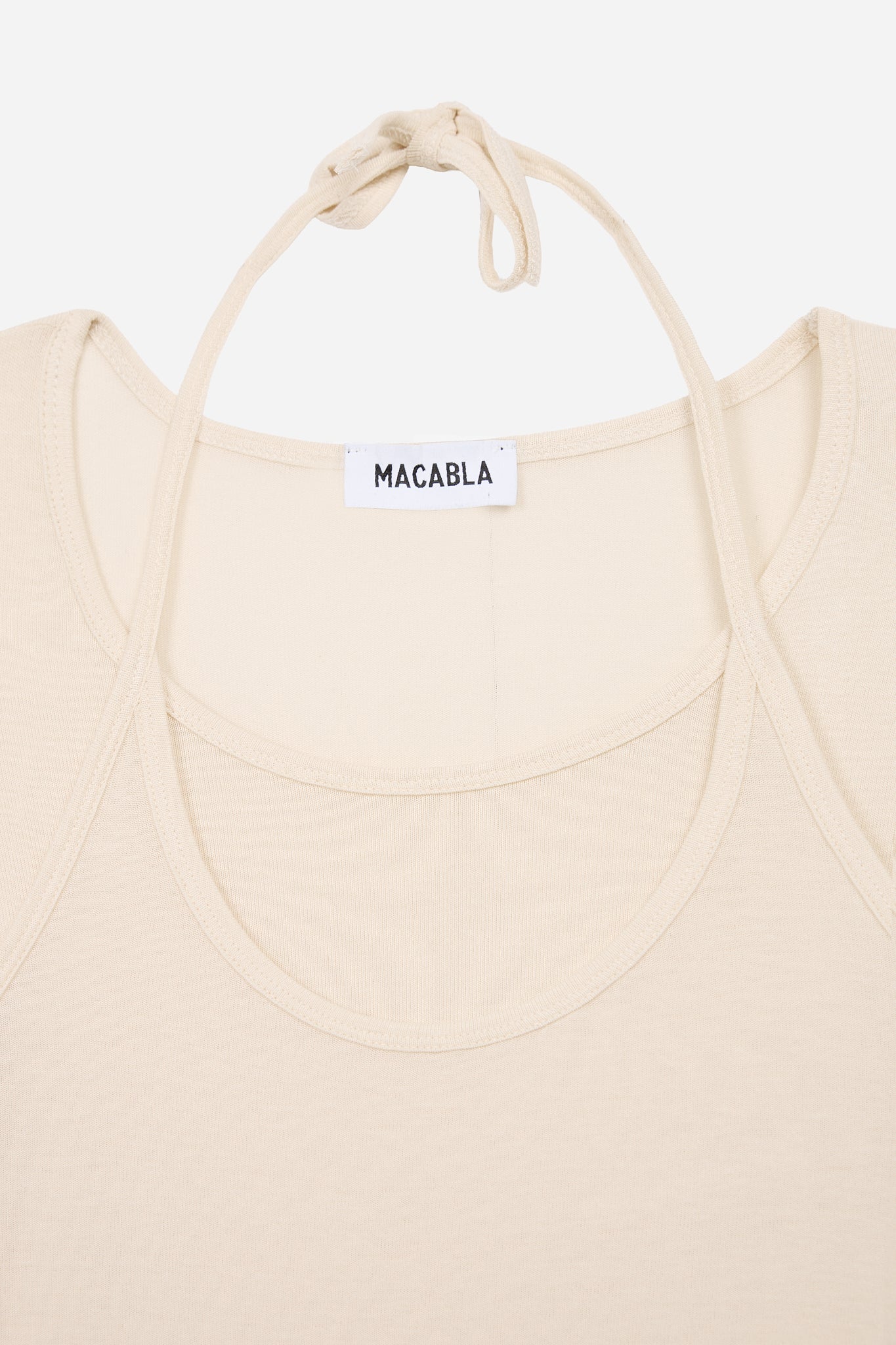 Camiseta Overlay Ecru