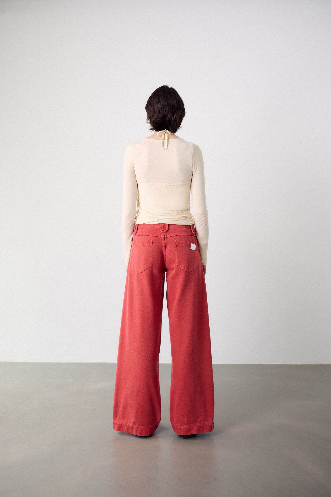 Pantalón Recto Rojo