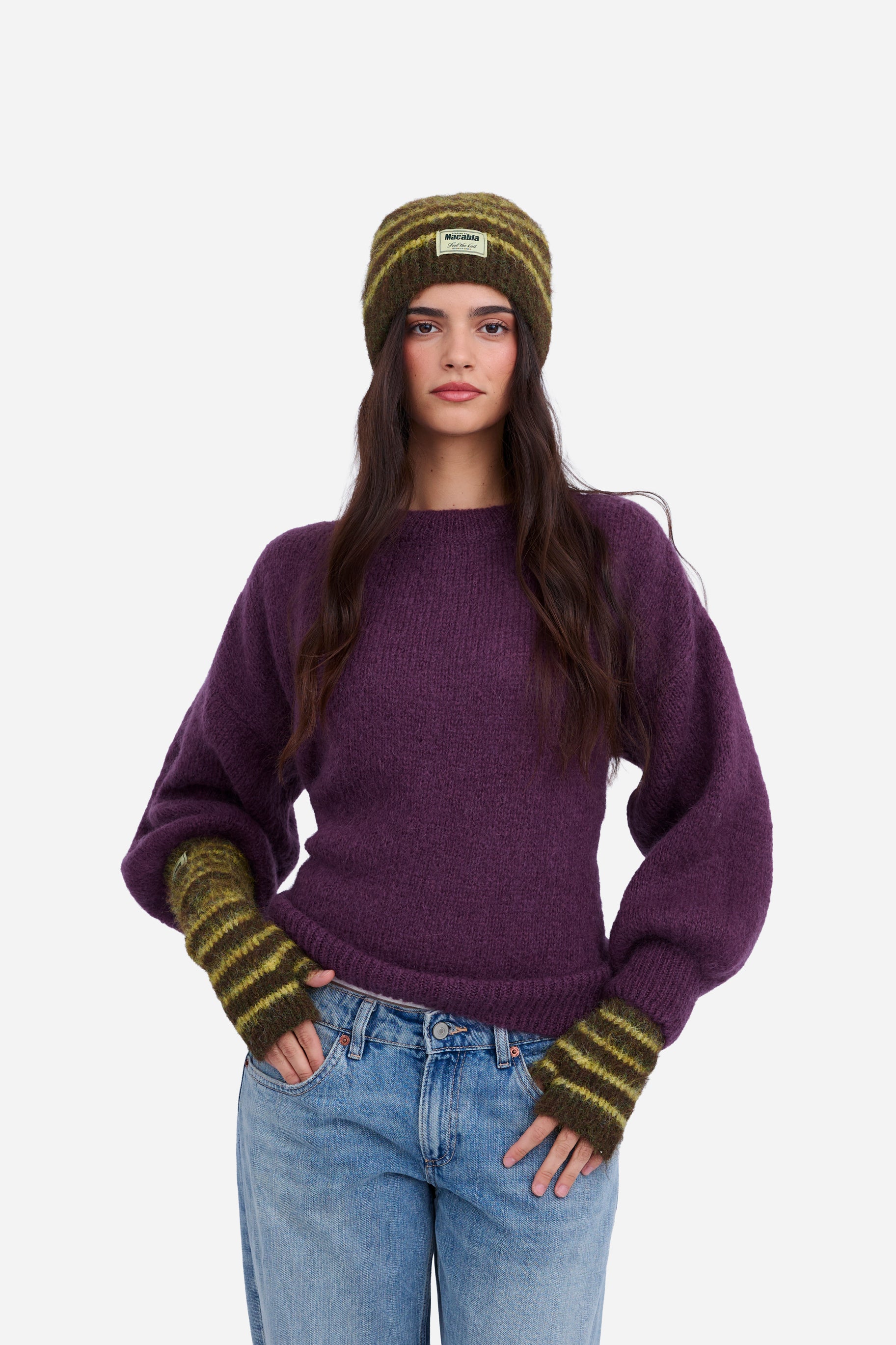 Bonnet Fuzzy Vert et Lime