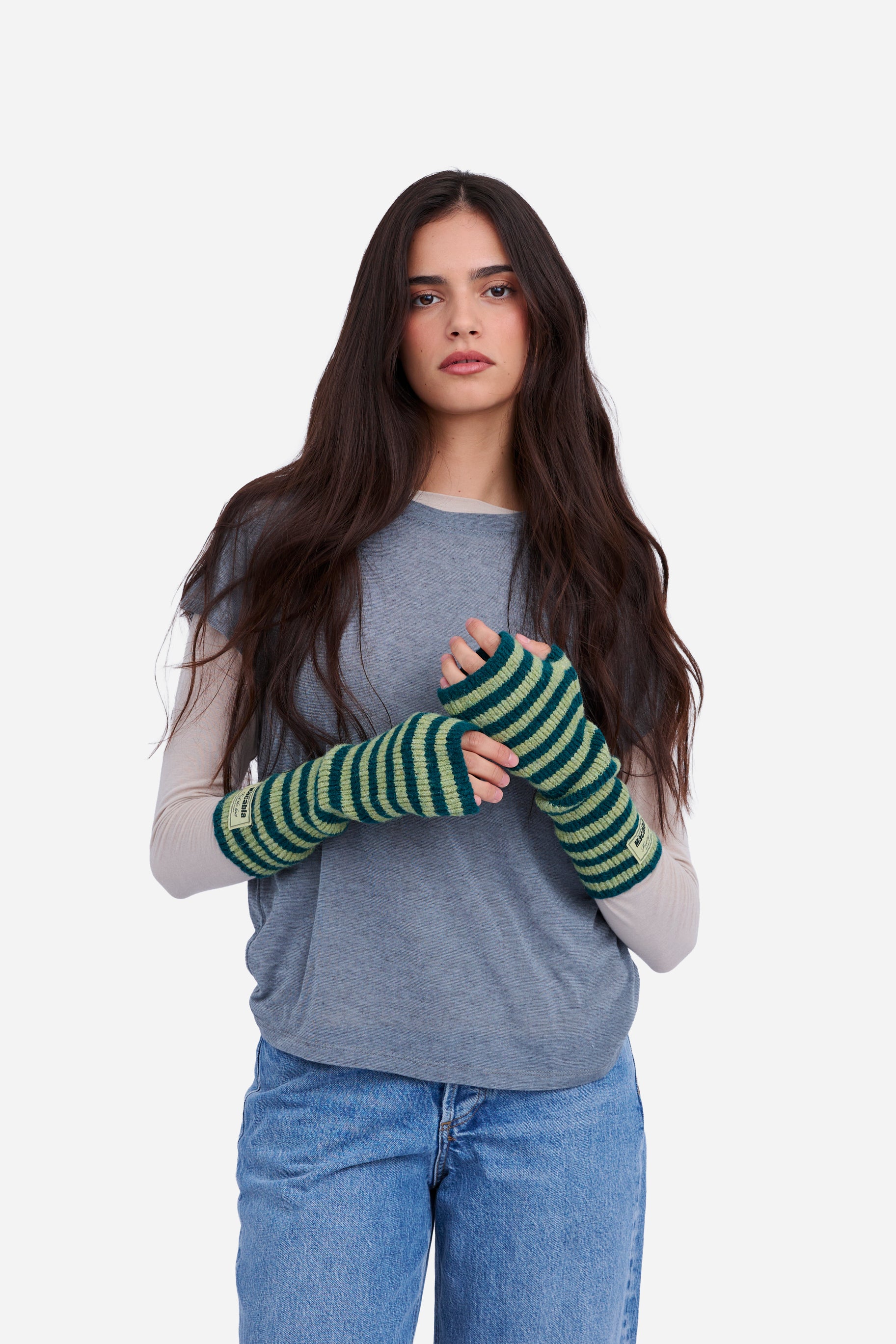 Moufles Vet Foncé et Vert