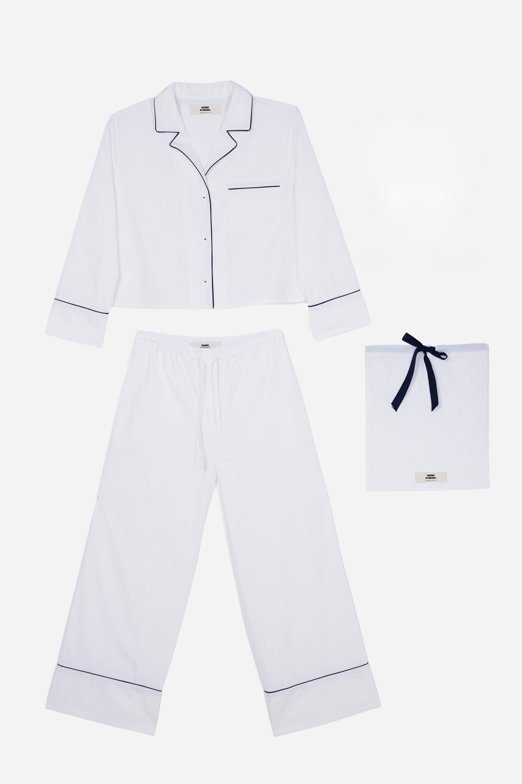 White Navy Pyjamas