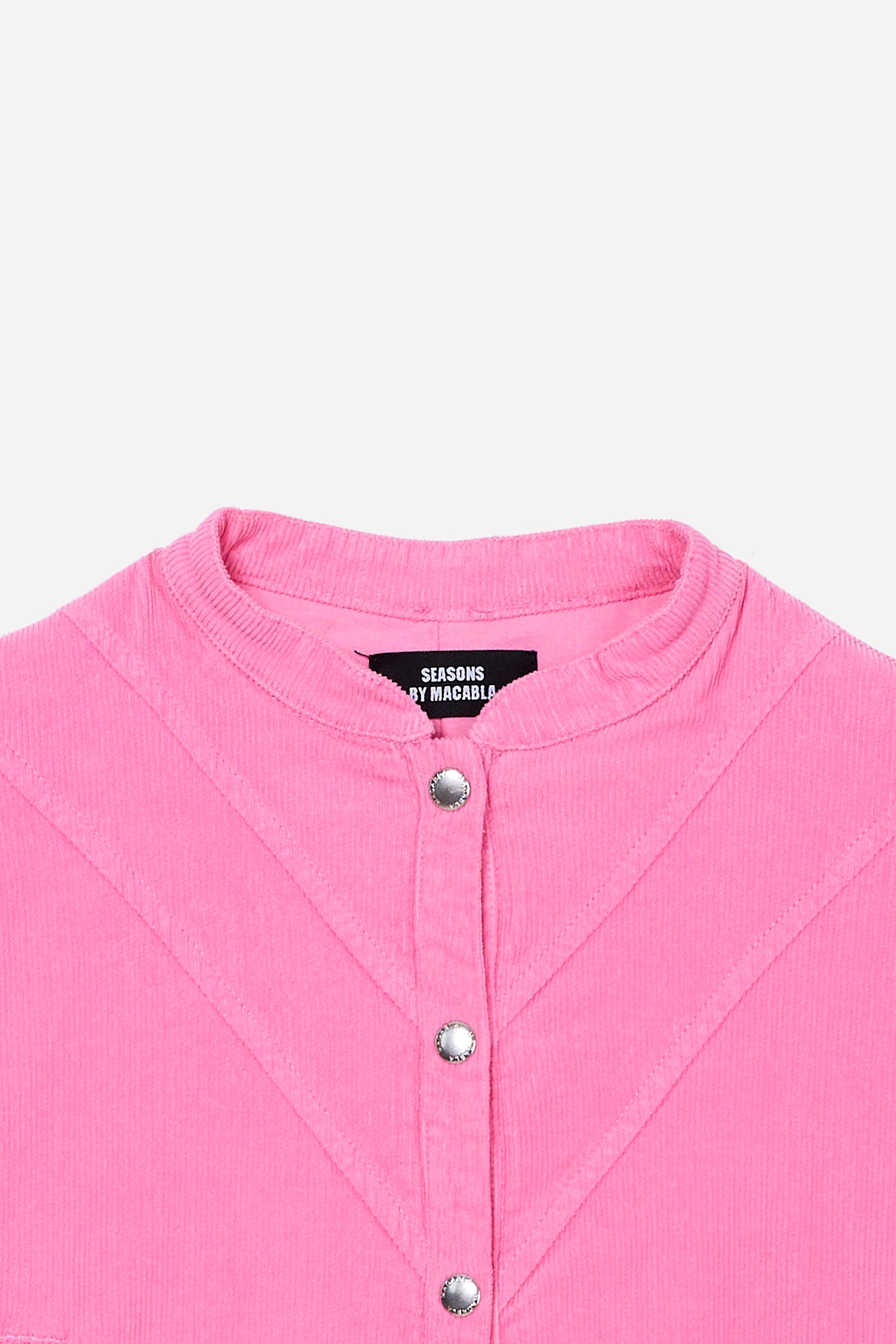 Pink Corduroy Bomber