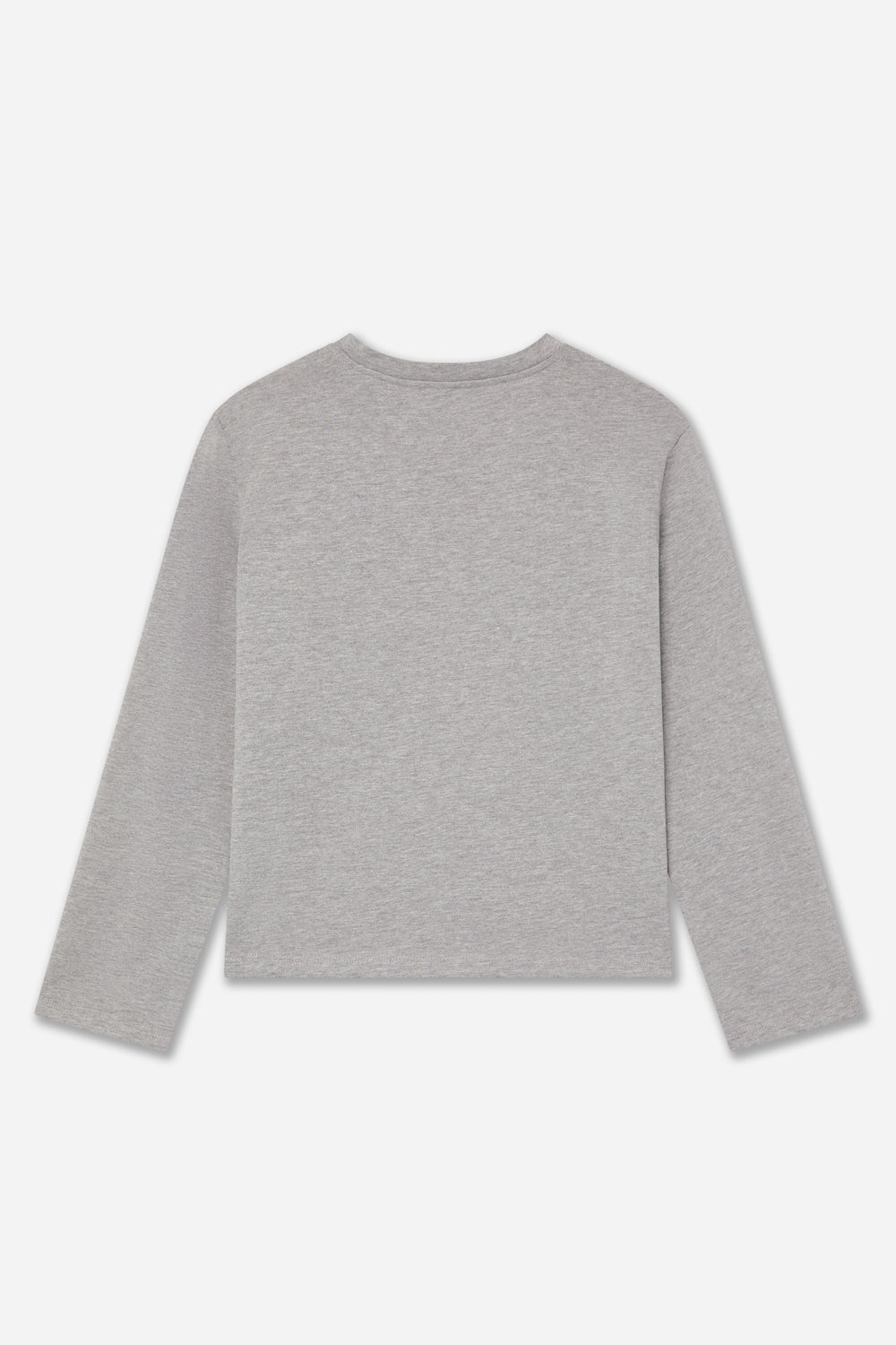 T-shirt Coton Manches Longues Gris