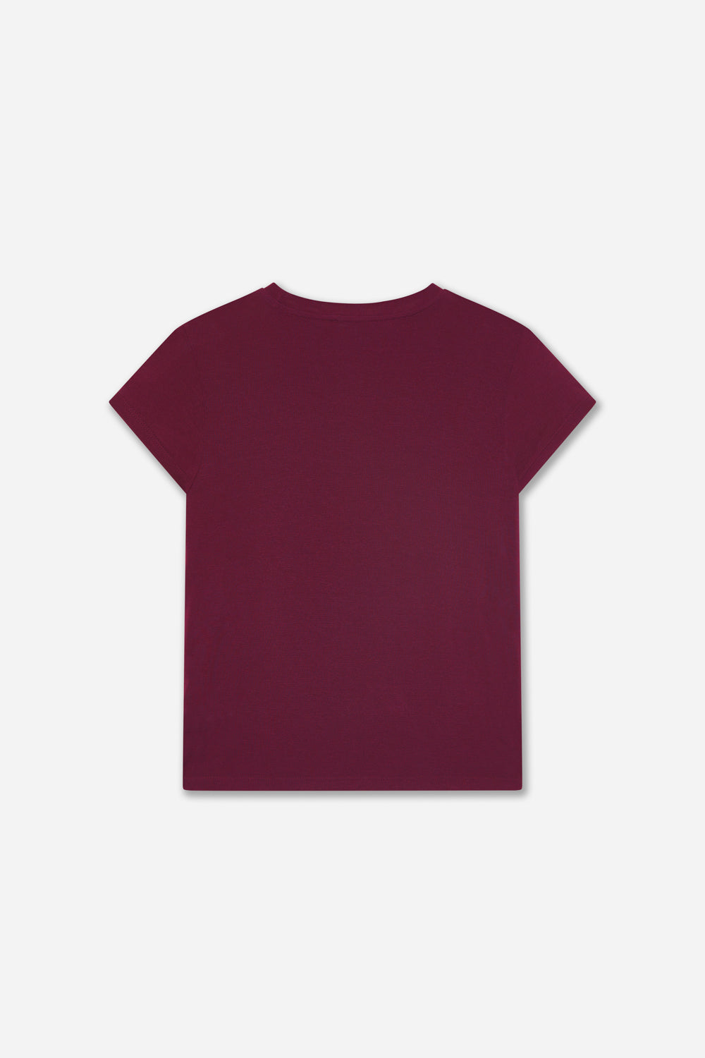 T-shirt Aubergine Cachemire