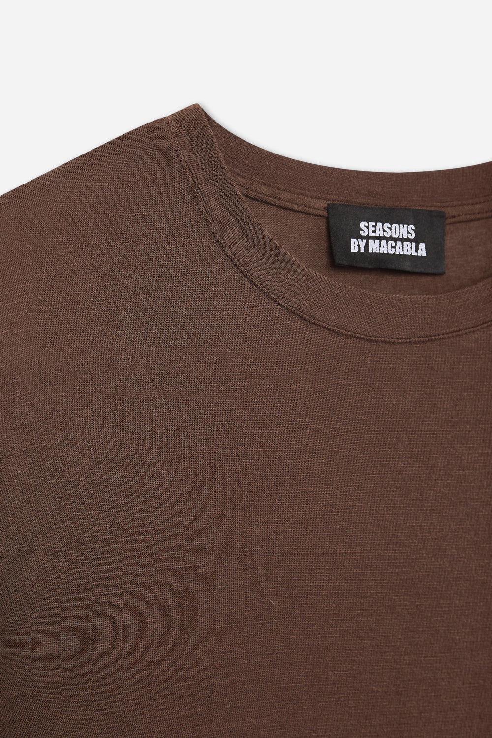 Camiseta Cashmere Manga Larga Marrón