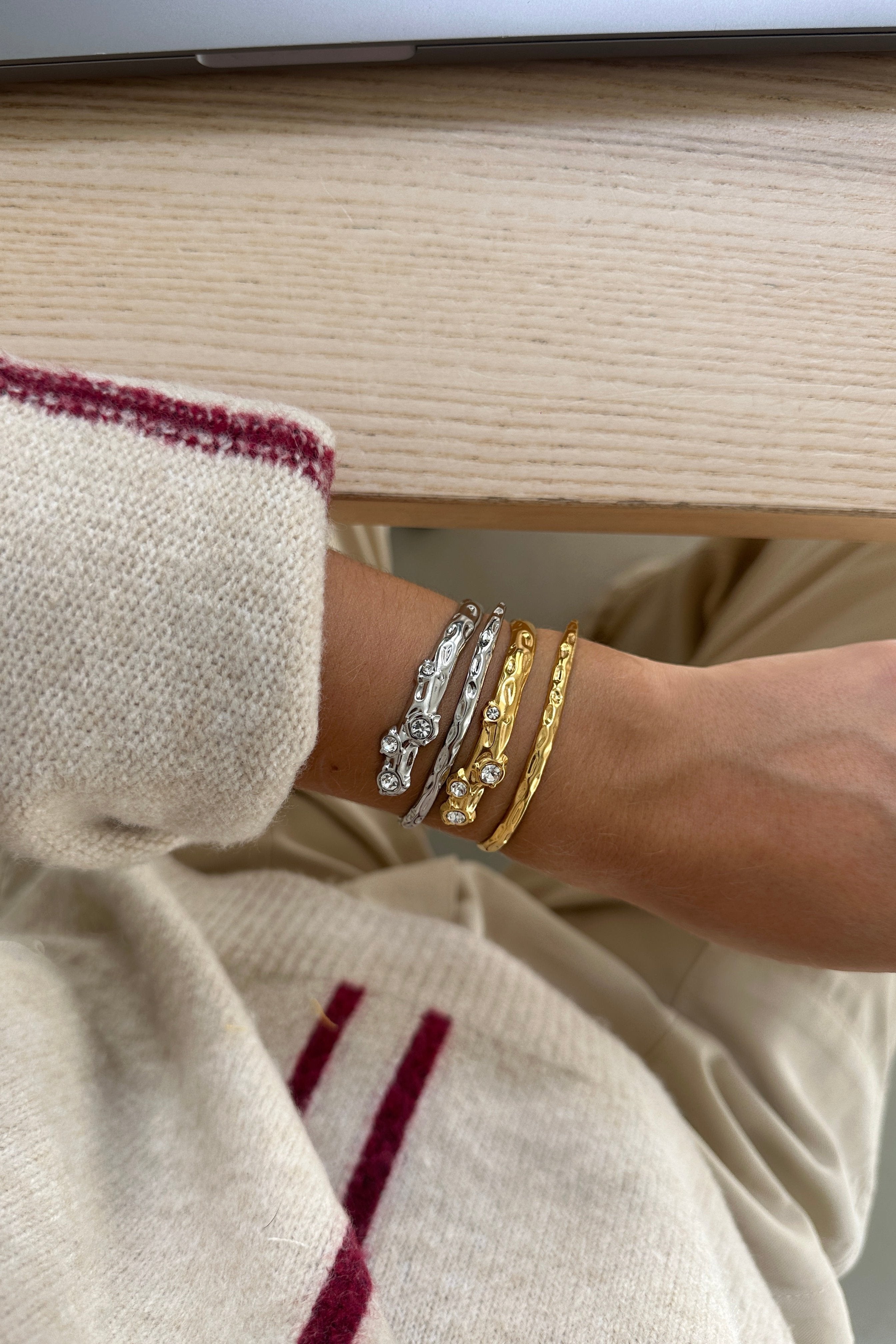 Bracelet Texture Zircone