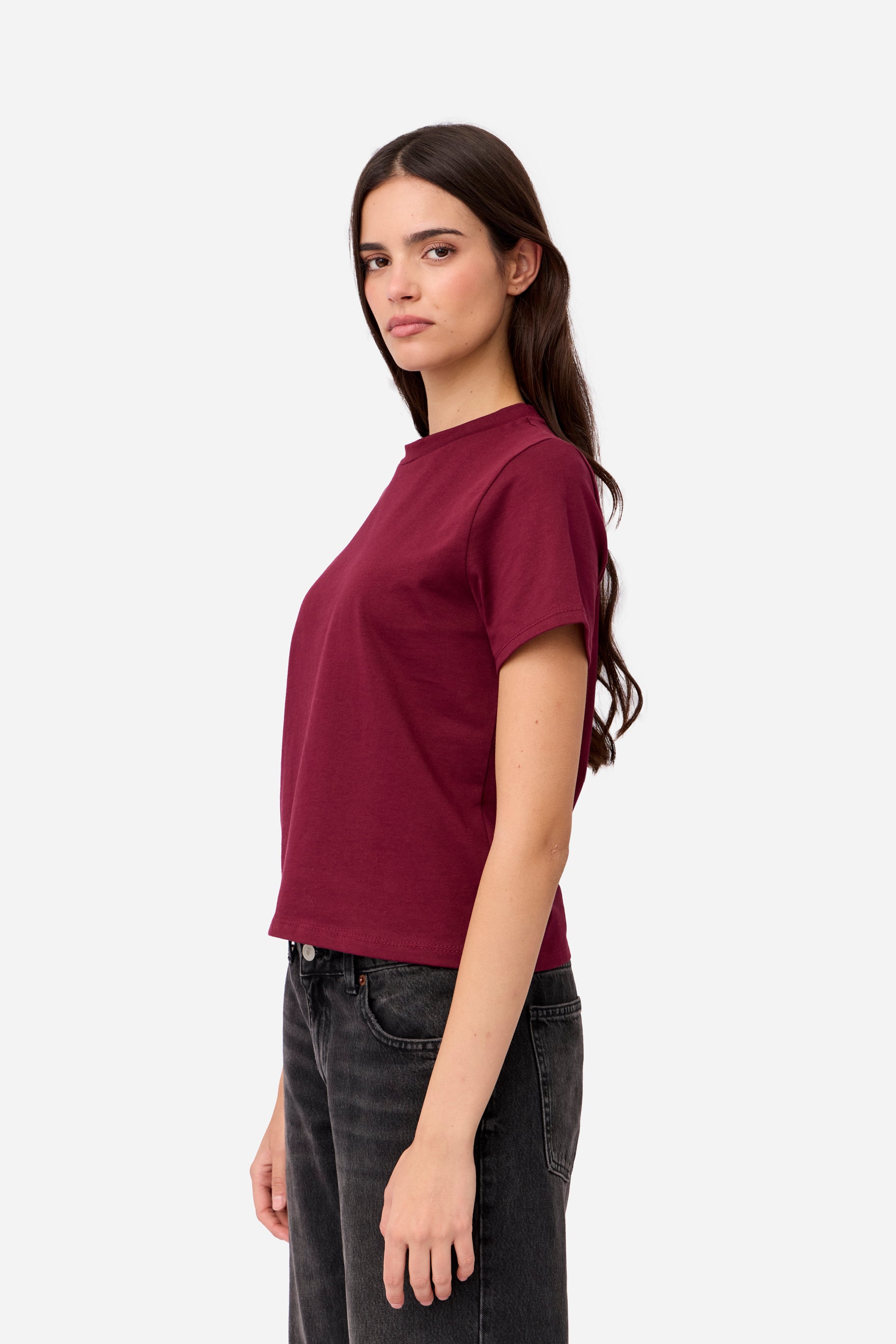 T-shirt Coton Grenat