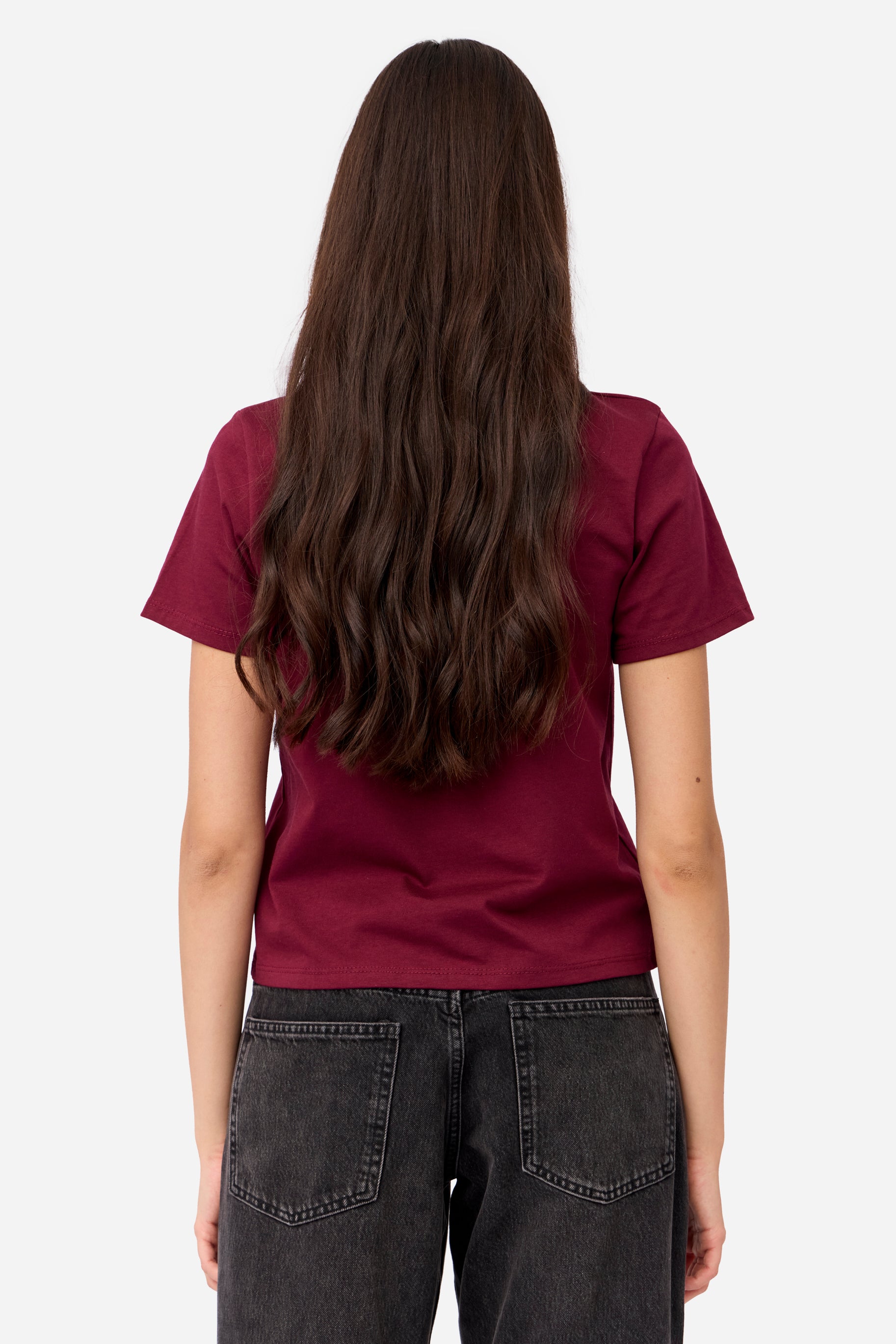 T-shirt Coton Grenat