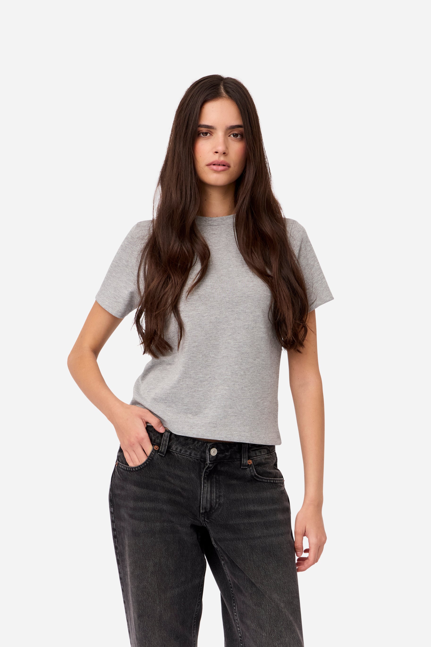 T-shirt Coton Gris