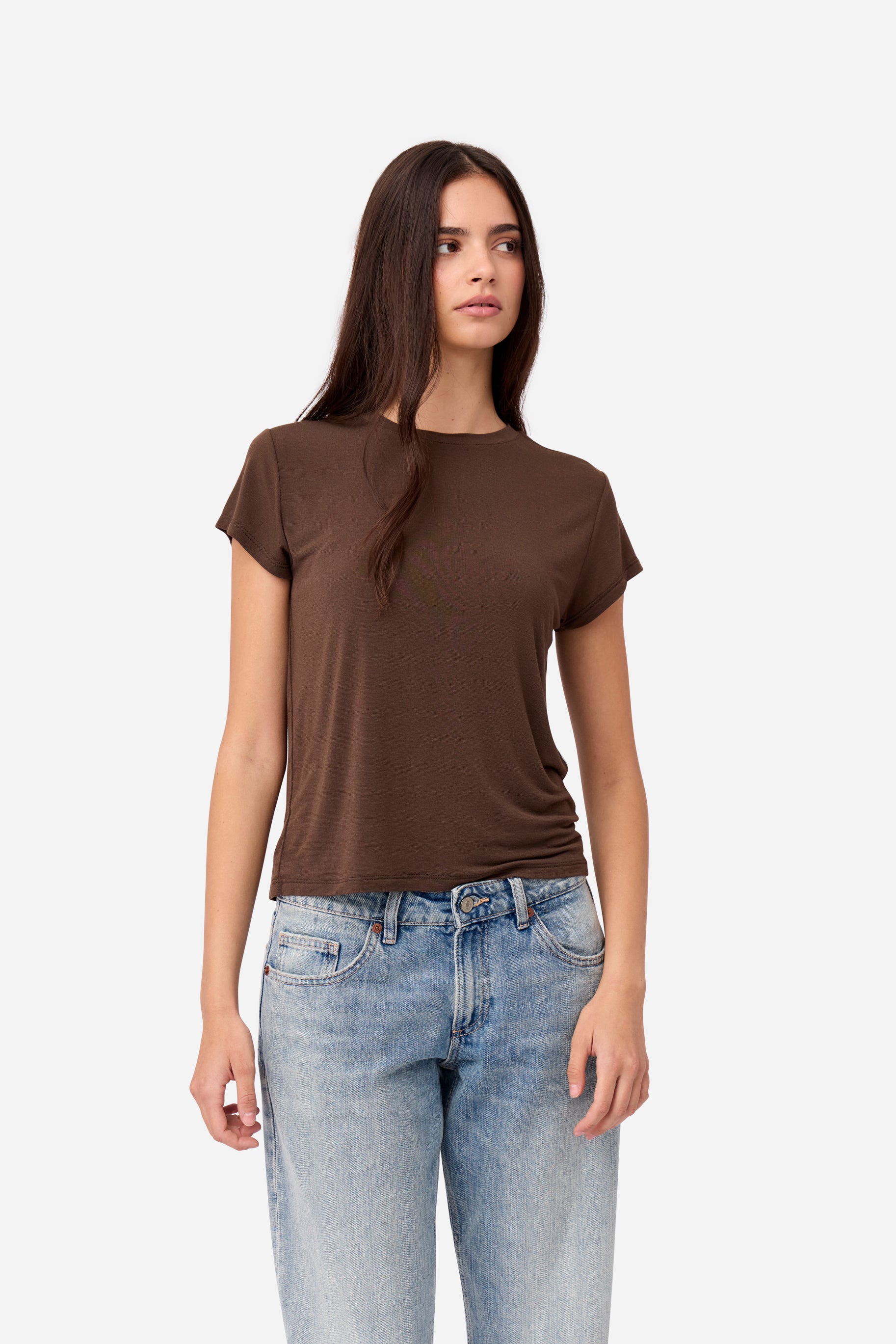 T-shirt Cachemire Marron