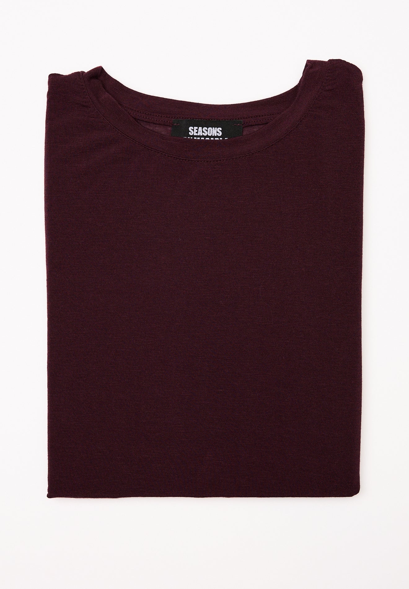 Camiseta Cashmere Manga Larga Berenjena