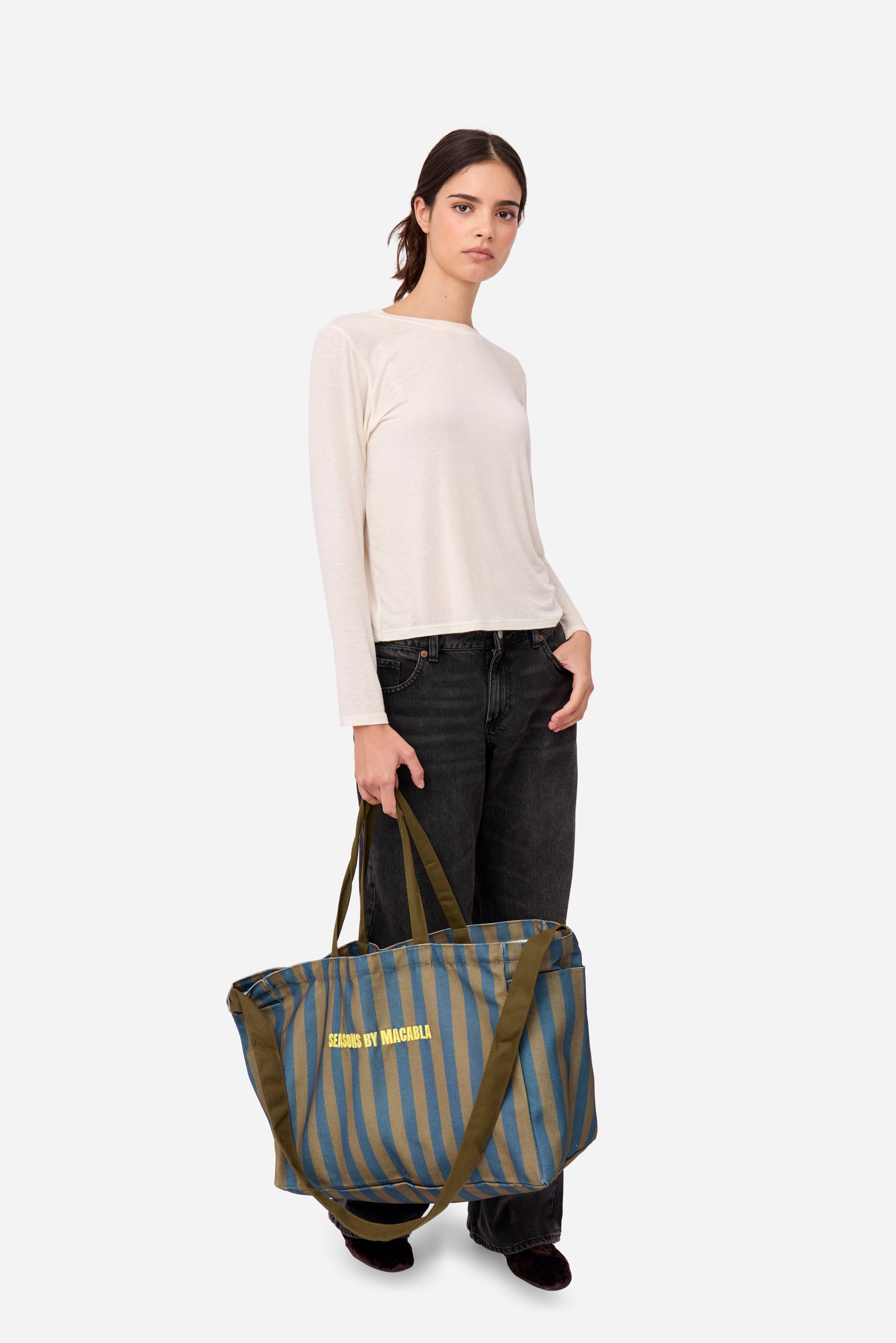 Camiseta Cashmere Manga Larga Crema