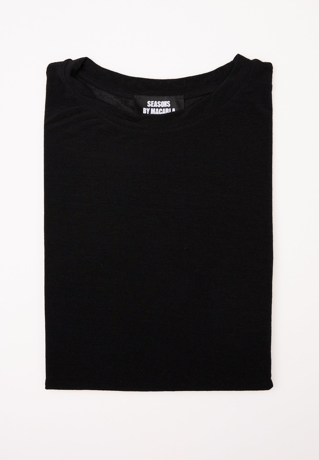 Camiseta Cashmere Manga Larga Negra