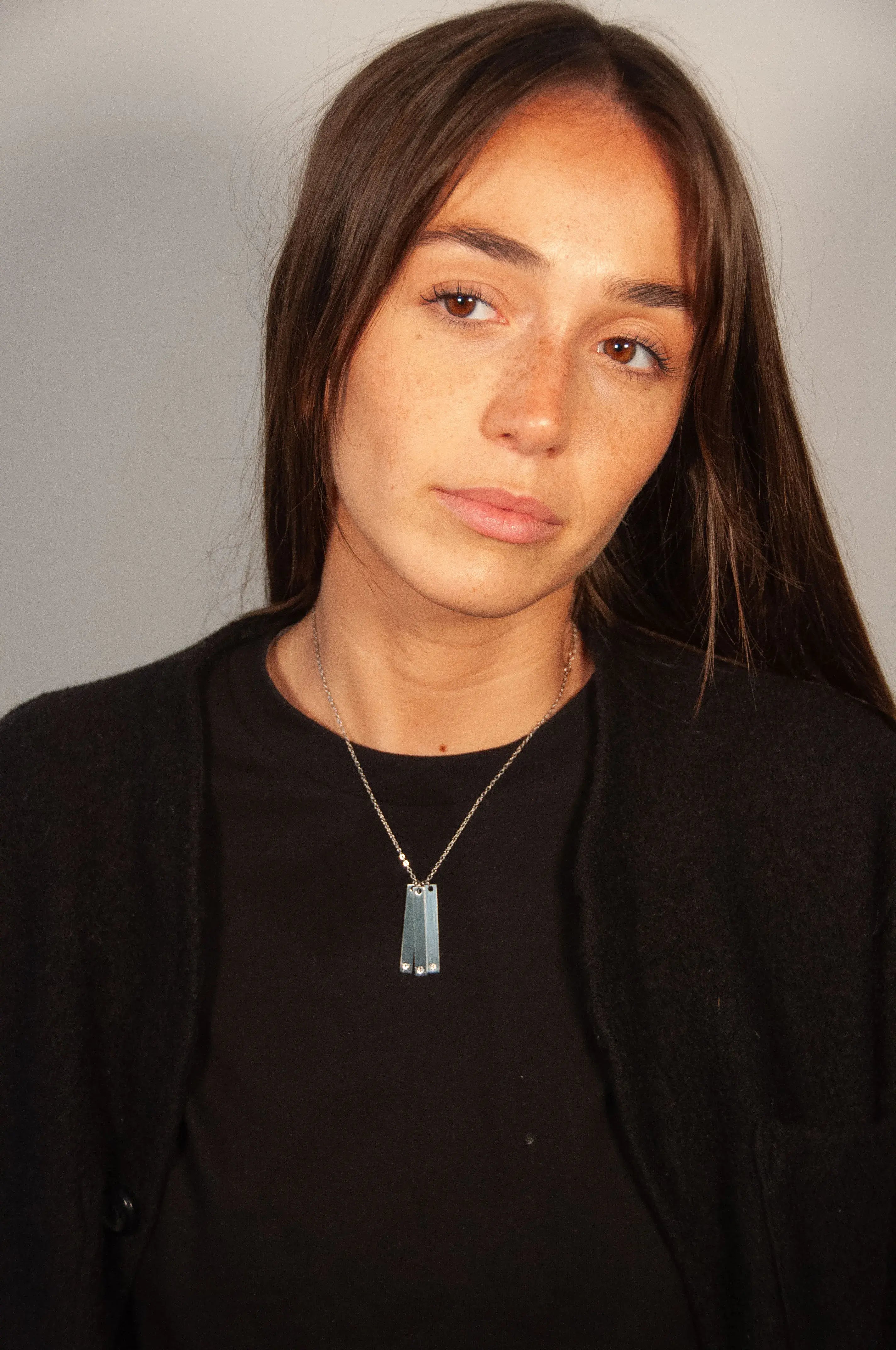 Collier Long Triple Zircon