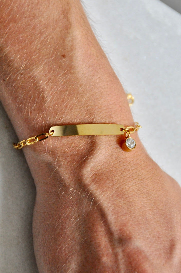 Bracelet à maillons personnalisable