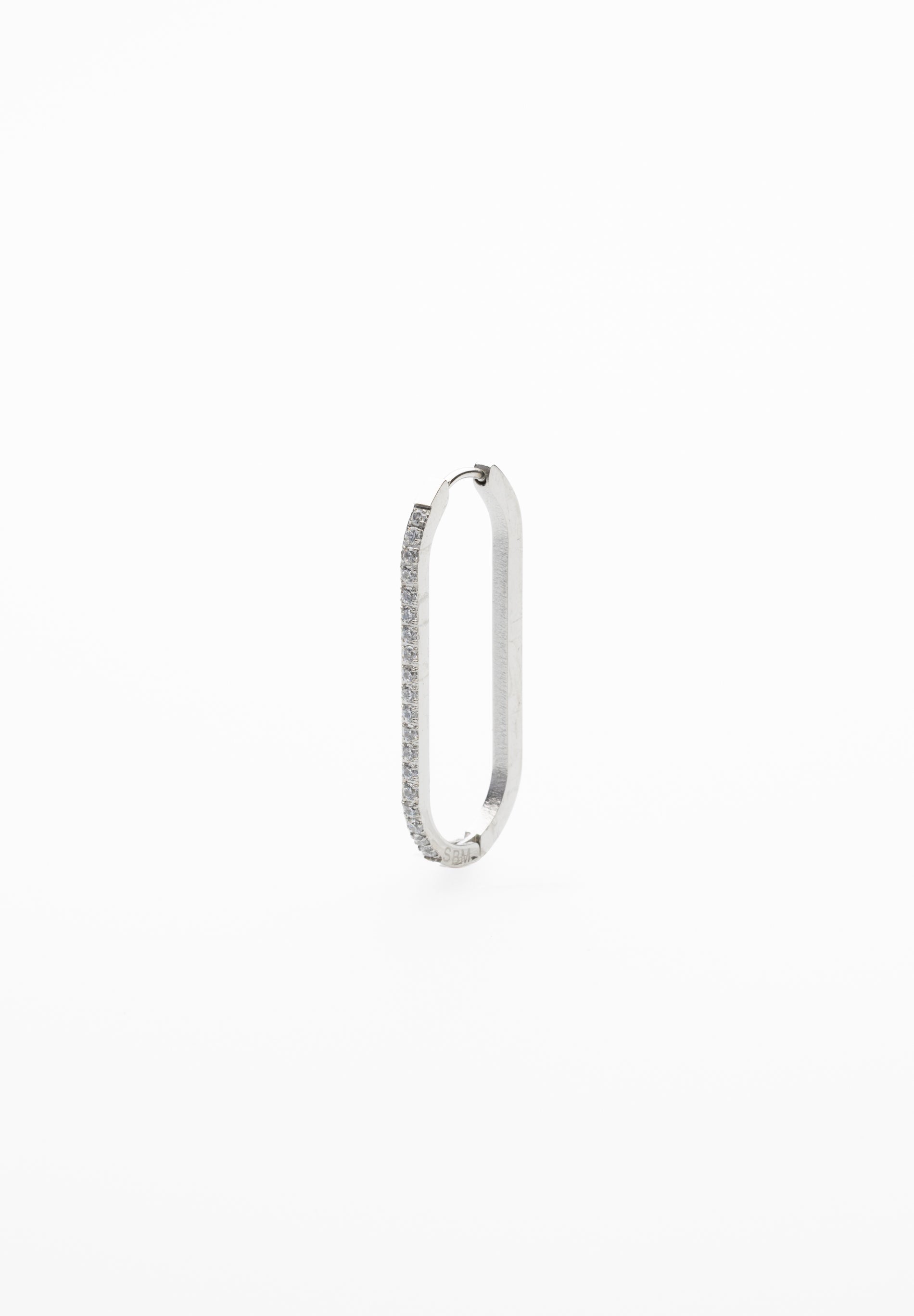 Boucle d'oreille Ovale Zircon (Unité)