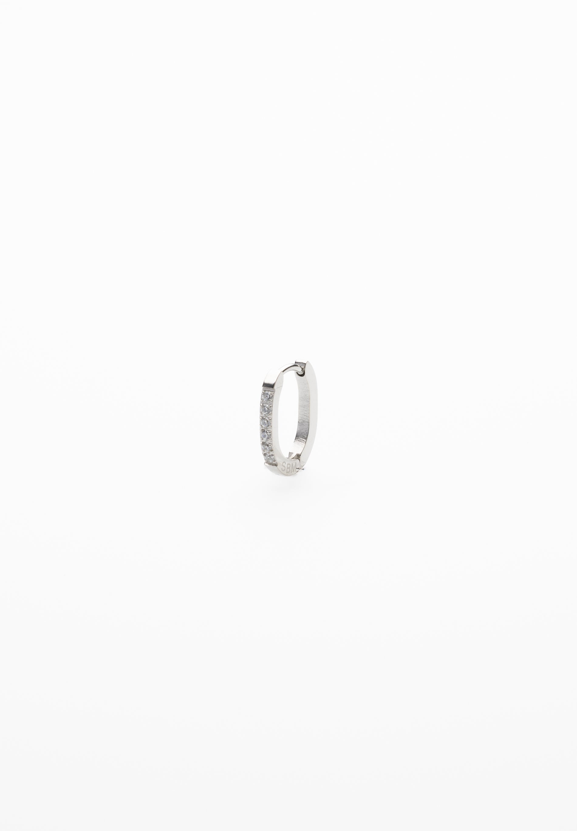 Boucle d'oreille Ovale Zircon (Unité)