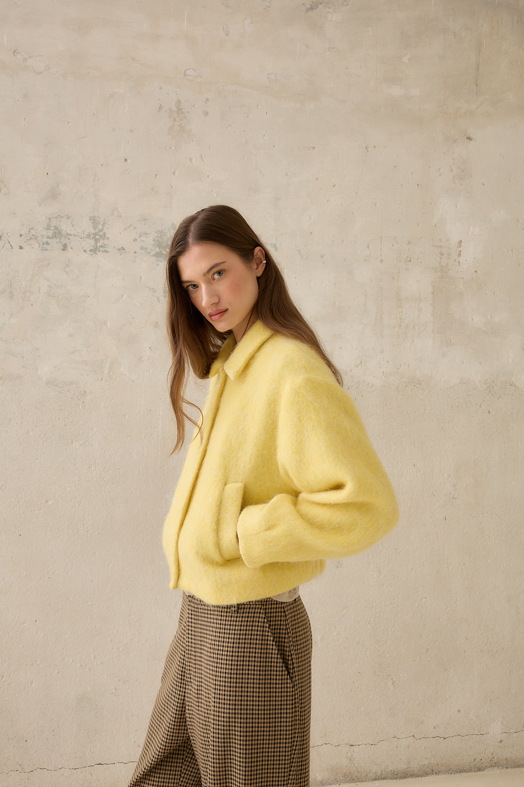 Chaqueta Alpaca Amarillo