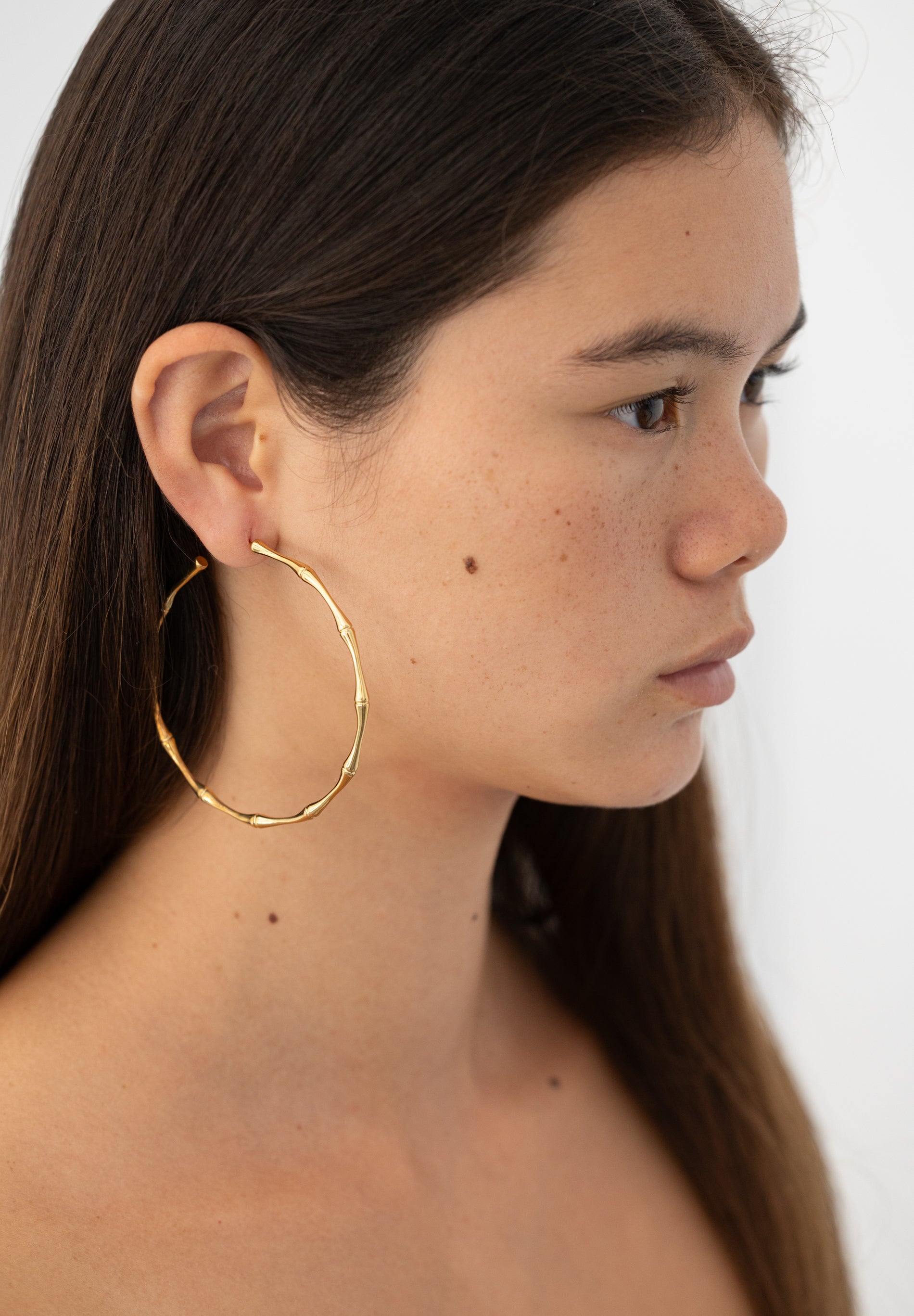 Large Bamboo Hoops (Pair)