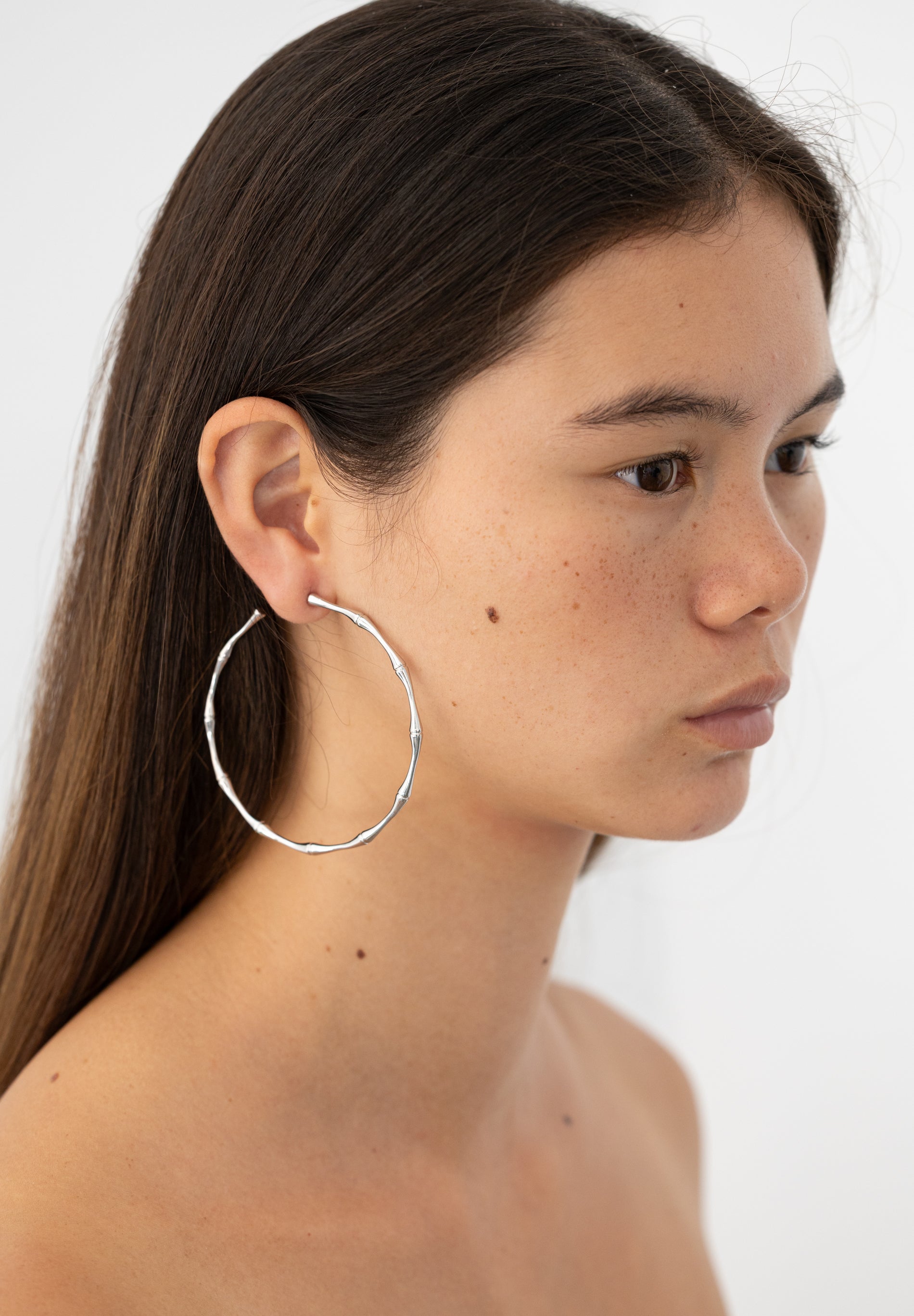 Large Bamboo Hoops (Pair)