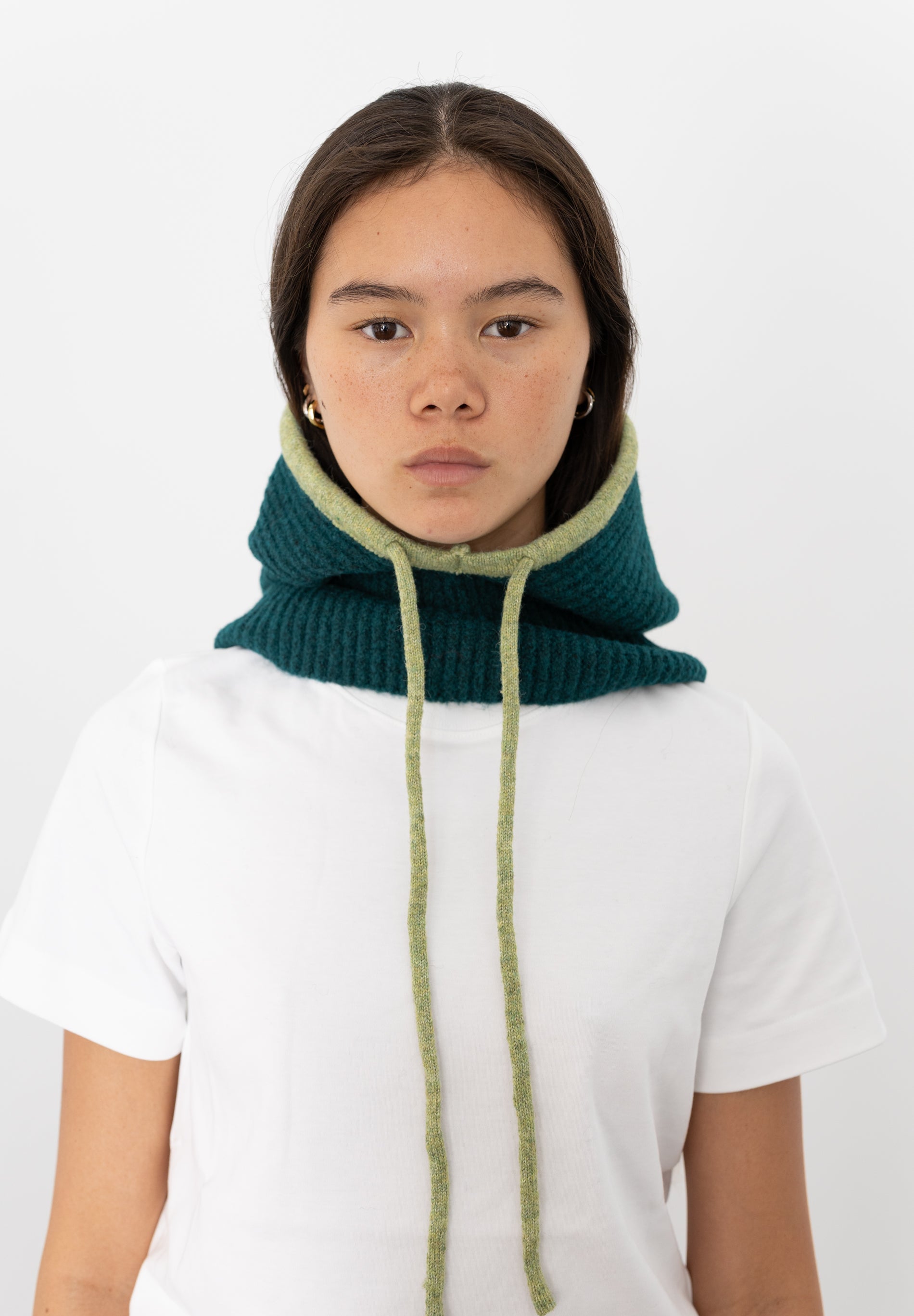 Dark Green and Green Balaclava