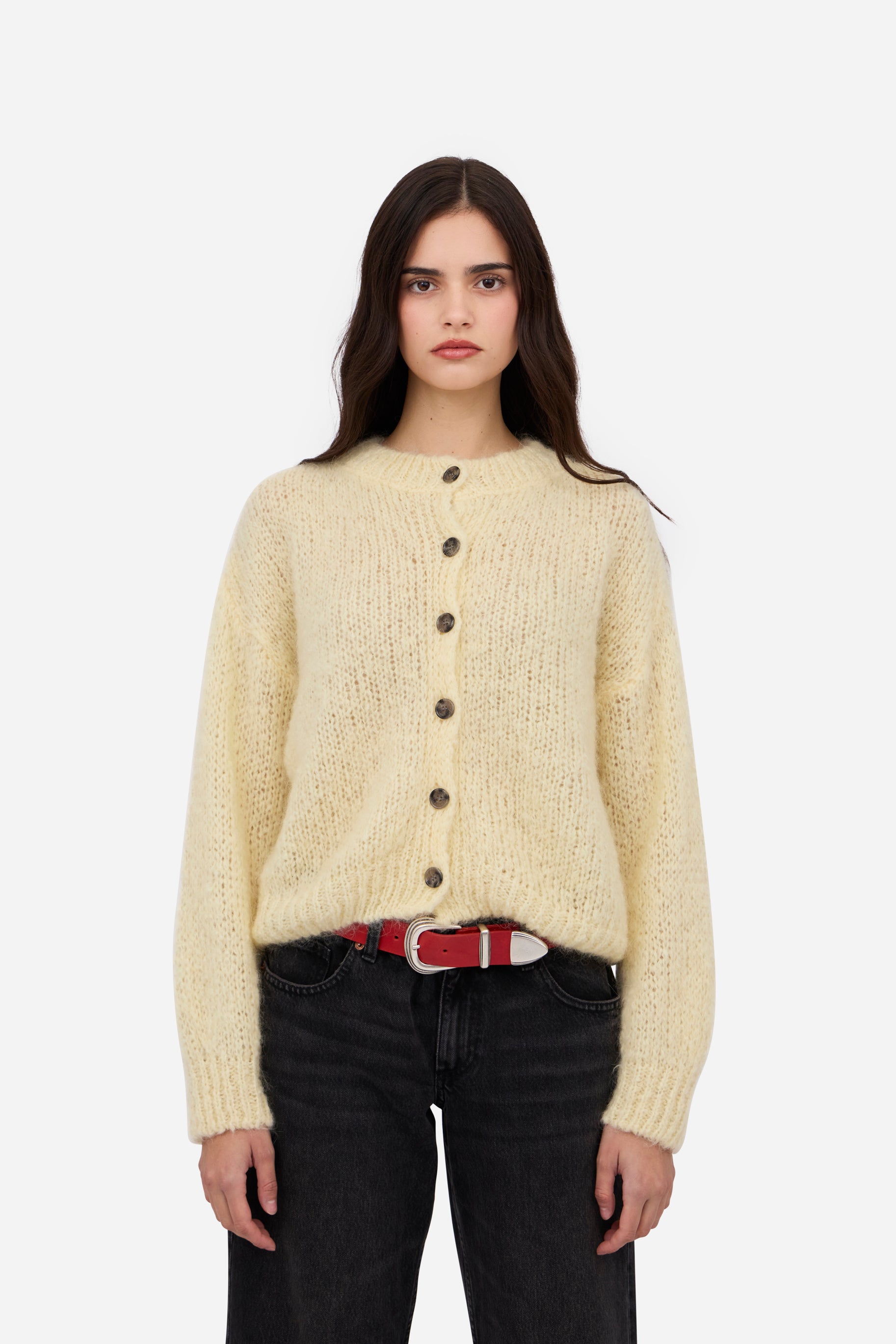 Cardigan à Boutons Beurre