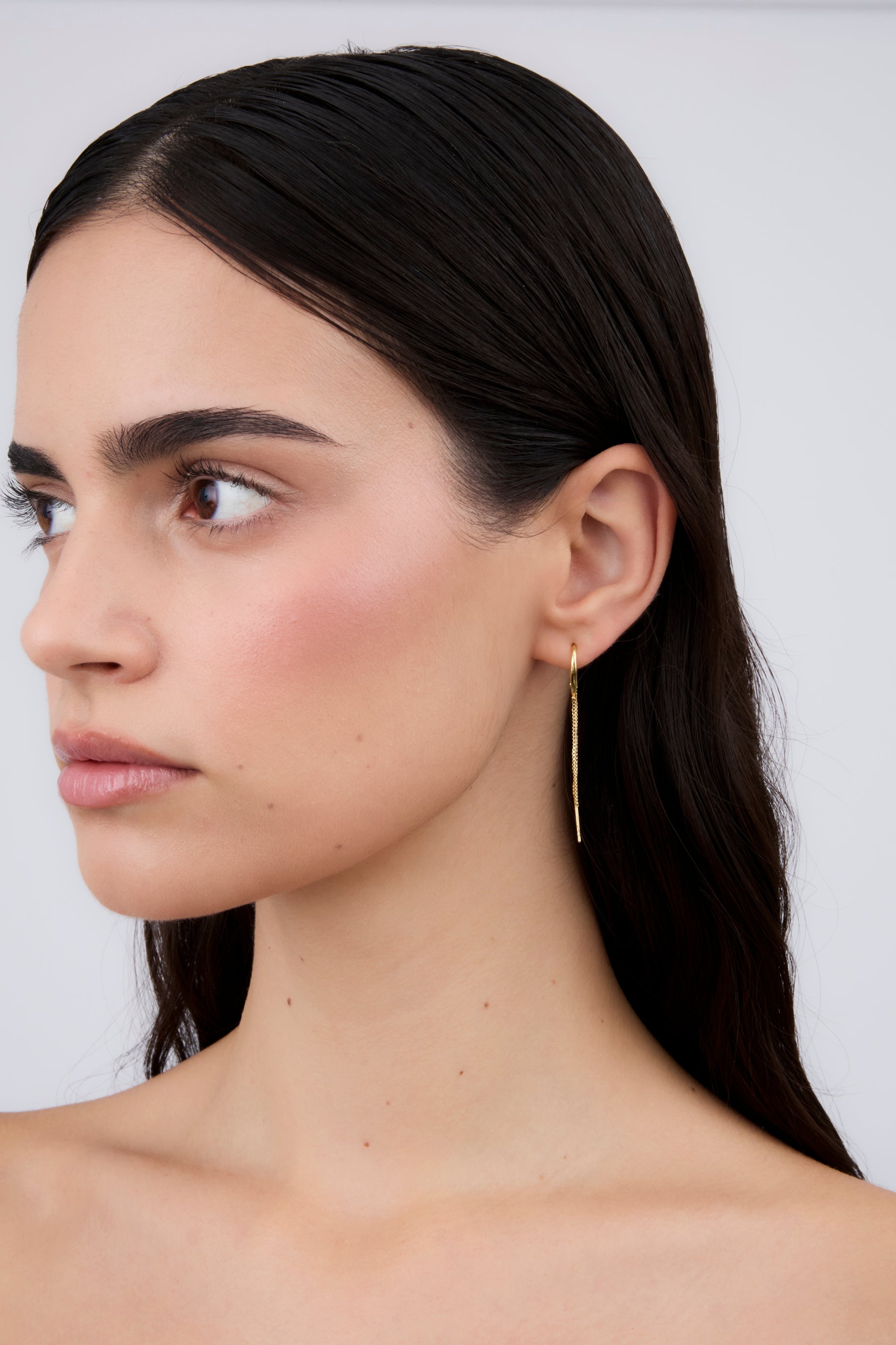 Boucle d'oreille à Double Chaîne (Unité)