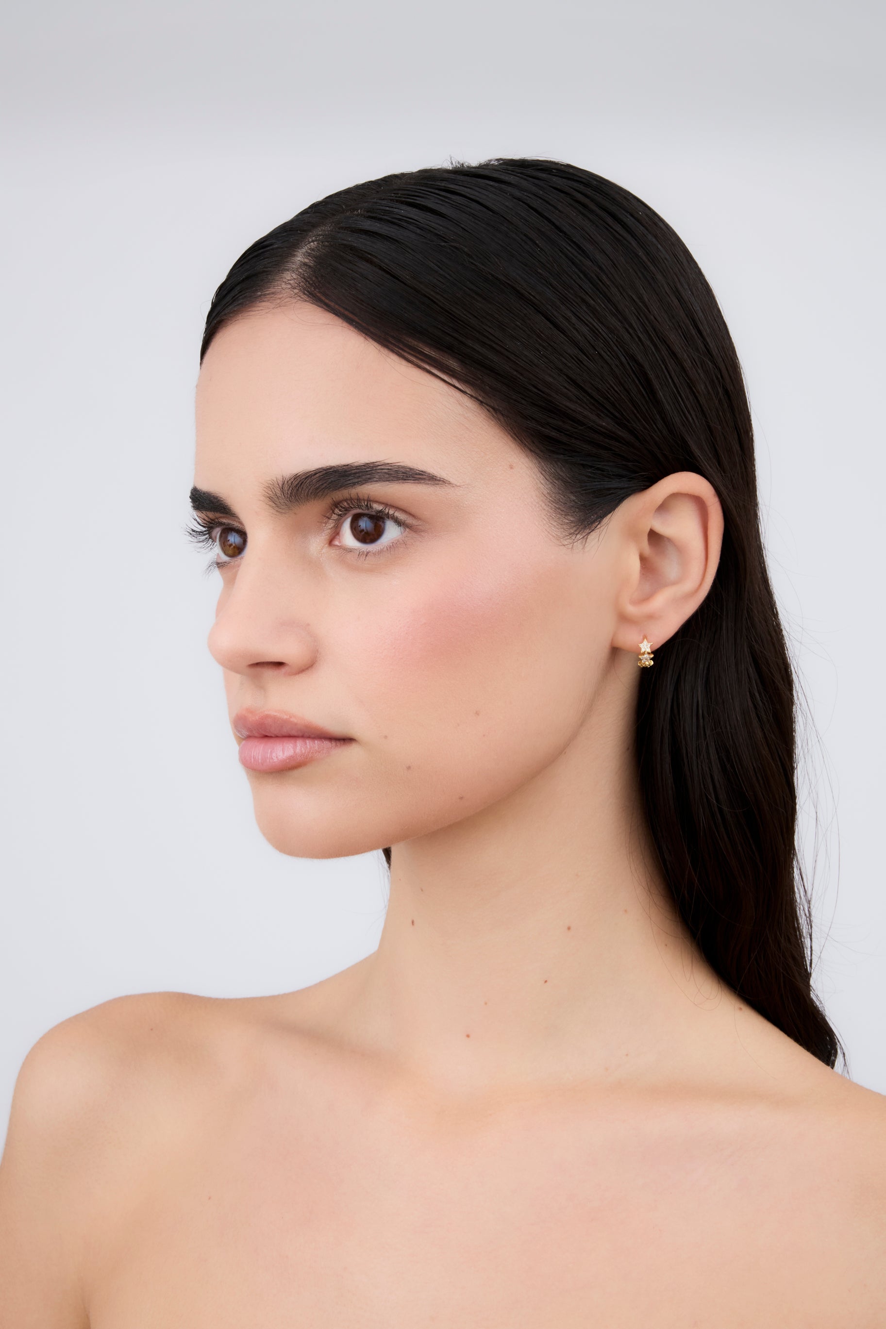 Mini Zircon Star Hoop (Unit)