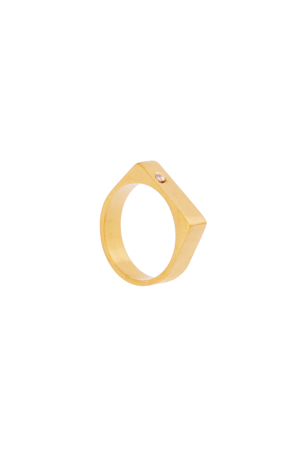 Anillo Recto Circon