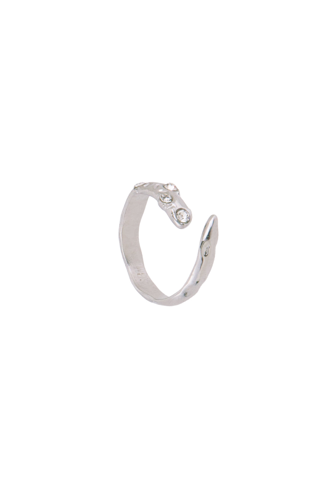 Anello con Texture in Zirconi
