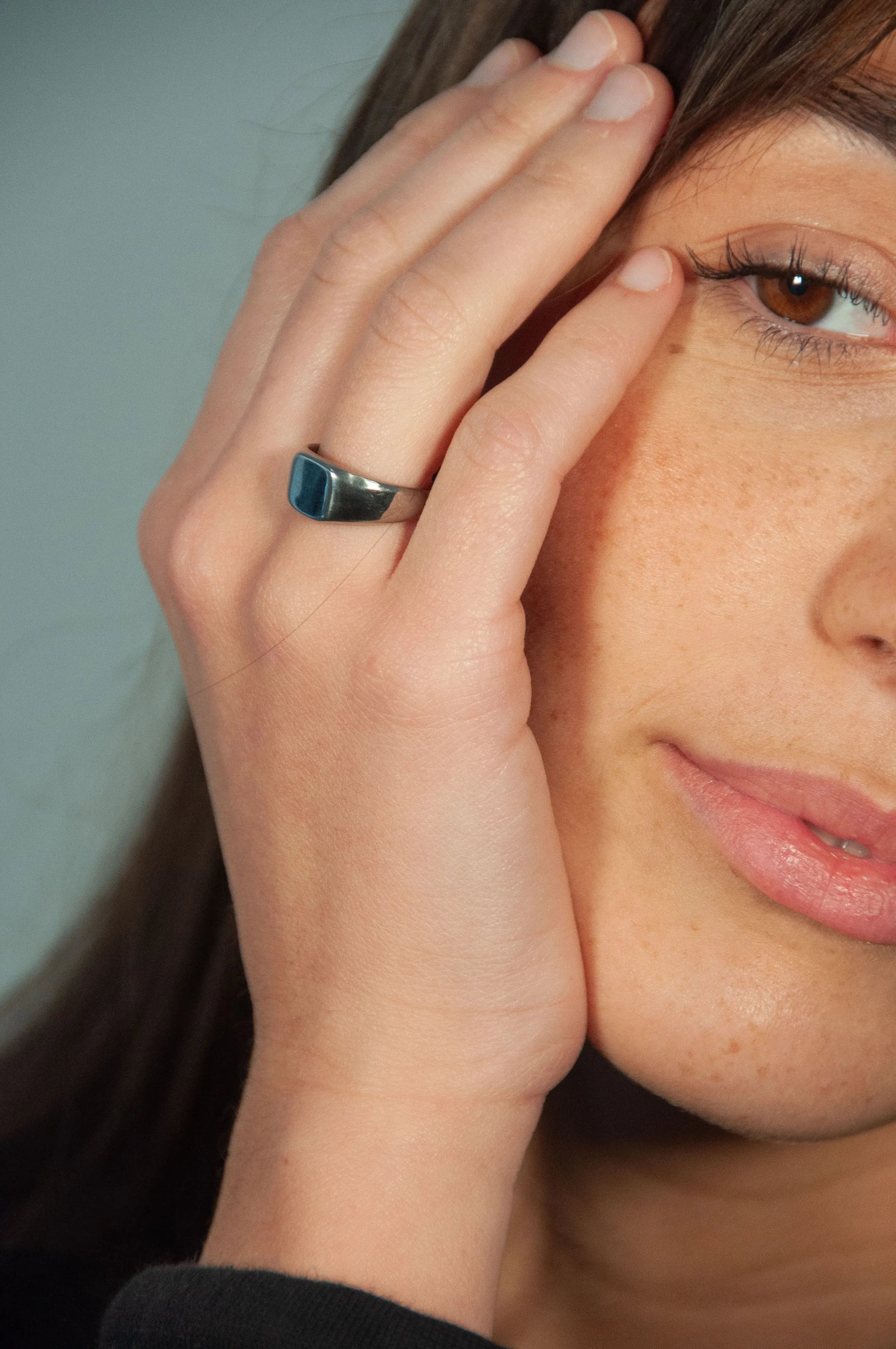 Customizable Square Ring (pinky)