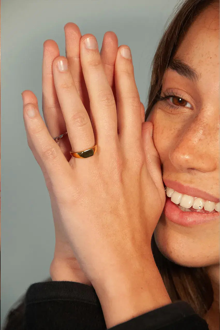 Customisable Rectangle Ring (Pinky)