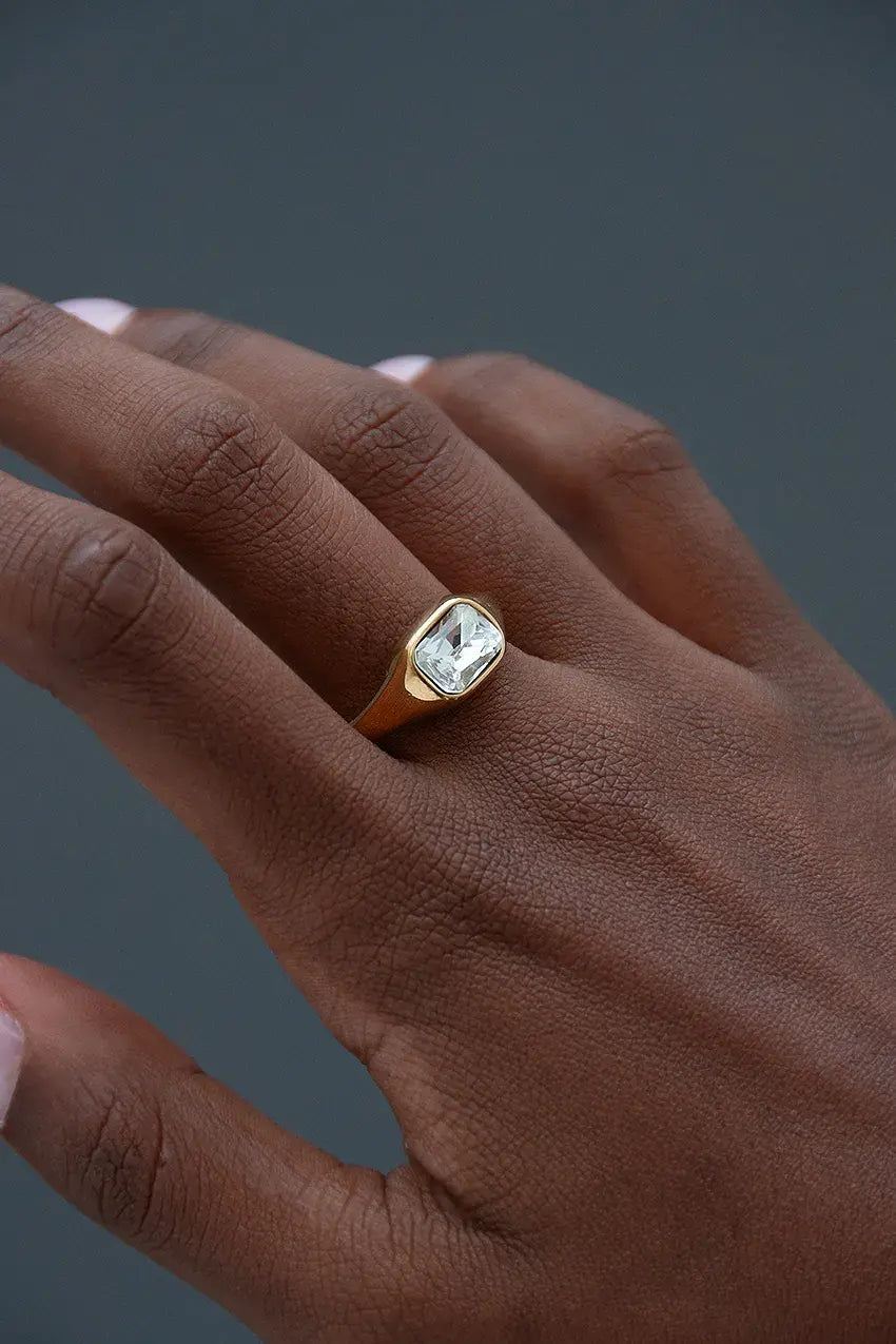Bague Rectangle Couleur