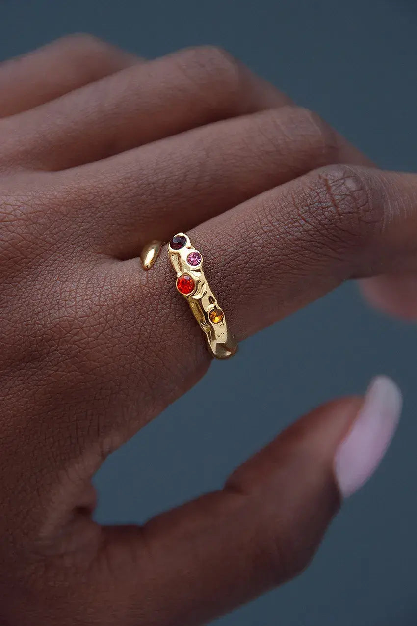 Zirconia Texture Ring