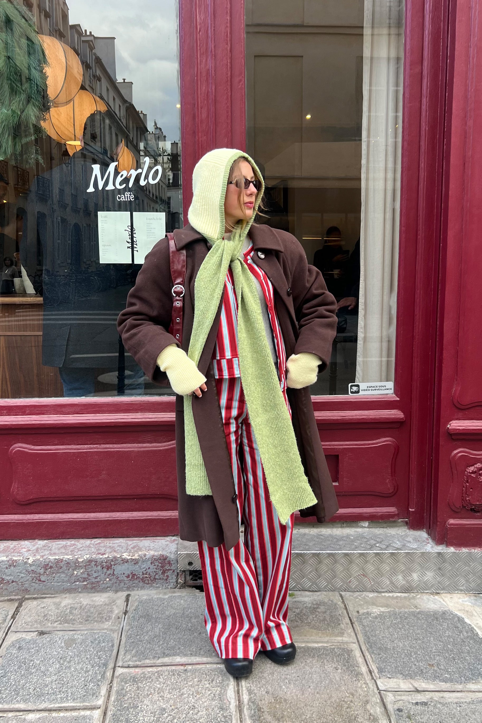 Cagoule Écharpe Verte et Beurre