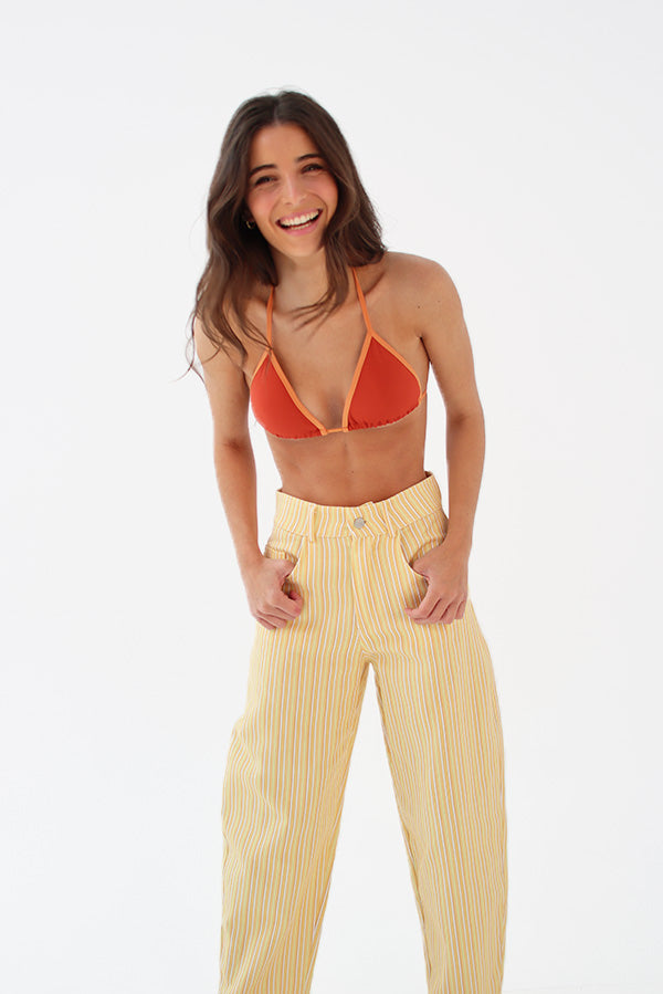 Orange Bikini Top