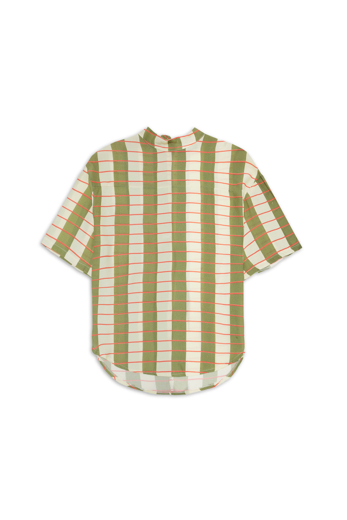 Green Striped Blouse