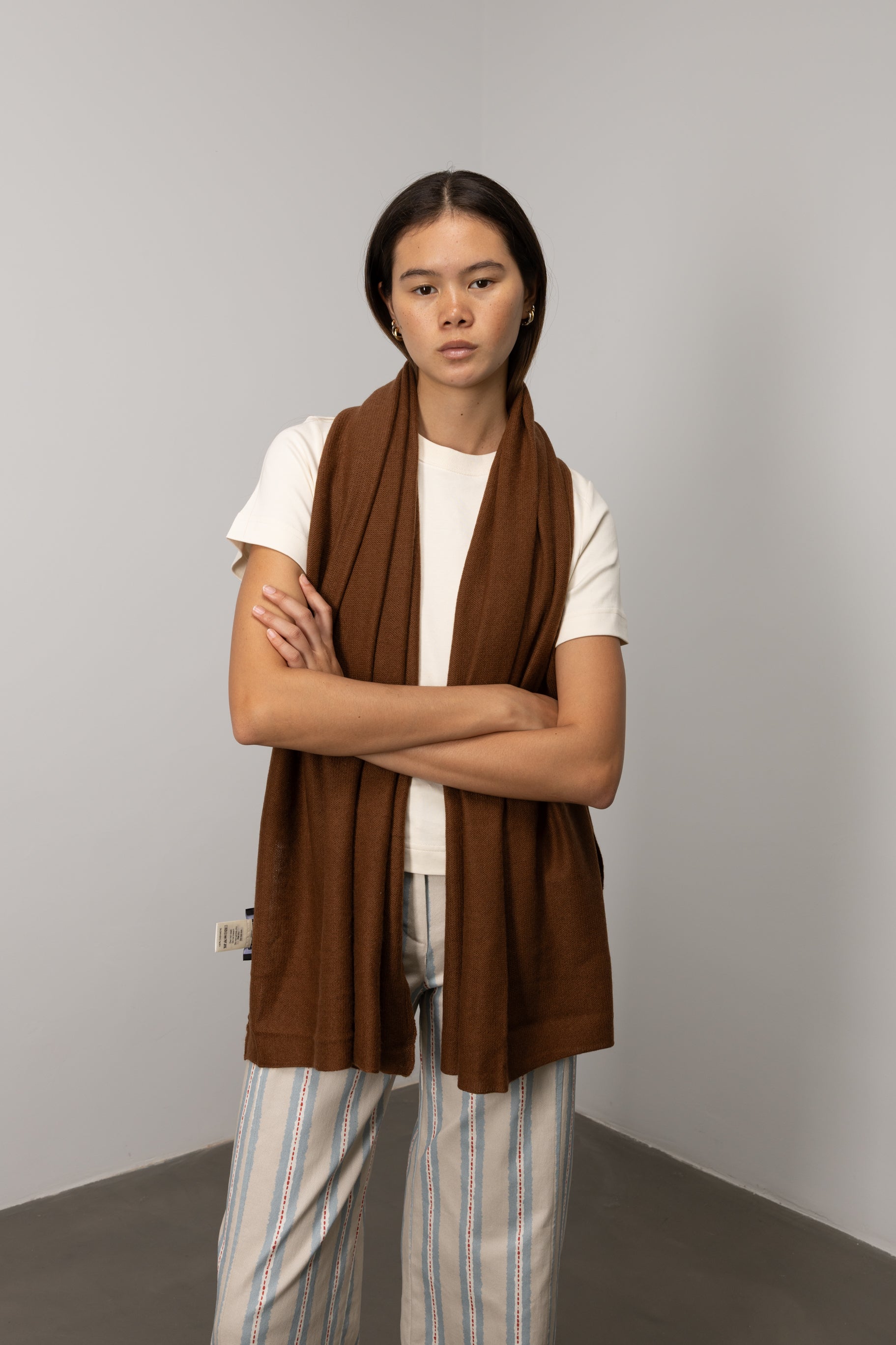 100% Cashmere Rust Scarf