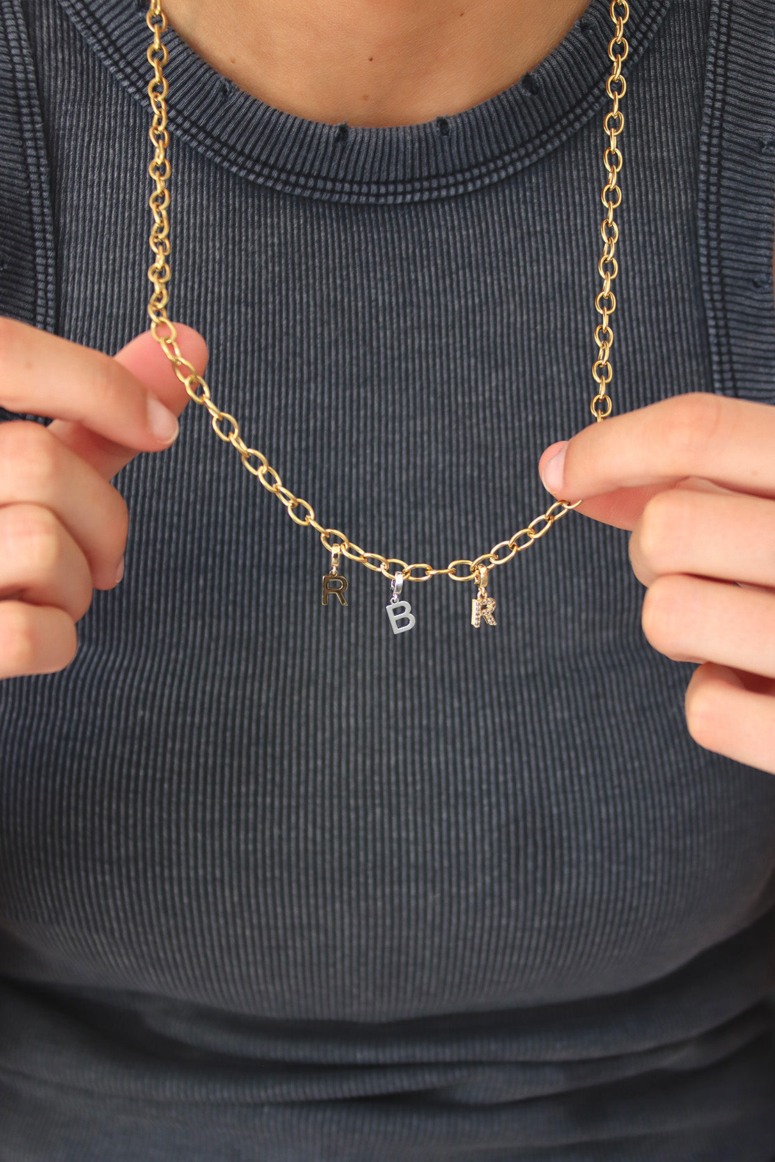 Chain + Letter Charms