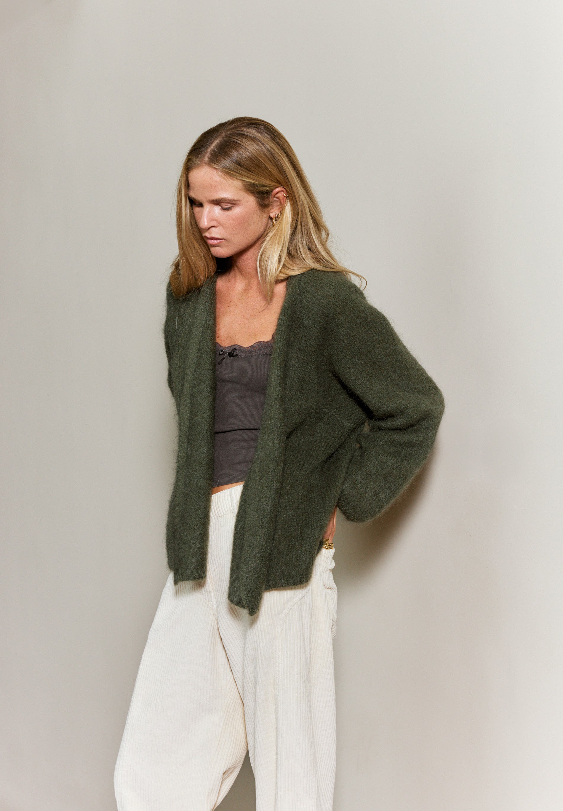 Green Cardigan