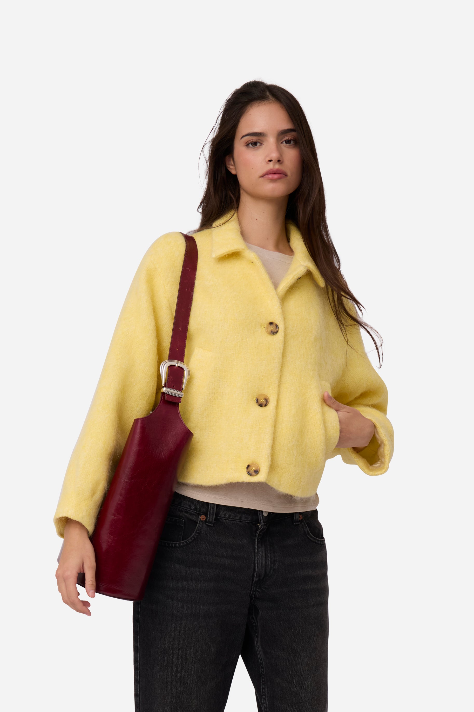 Chaqueta Alpaca Amarillo