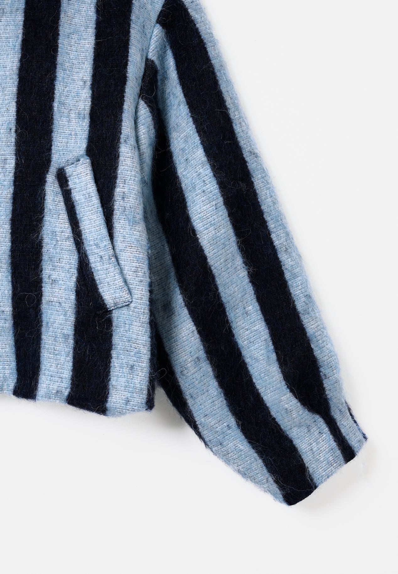 Chaqueta Alpaca Rayas Azul