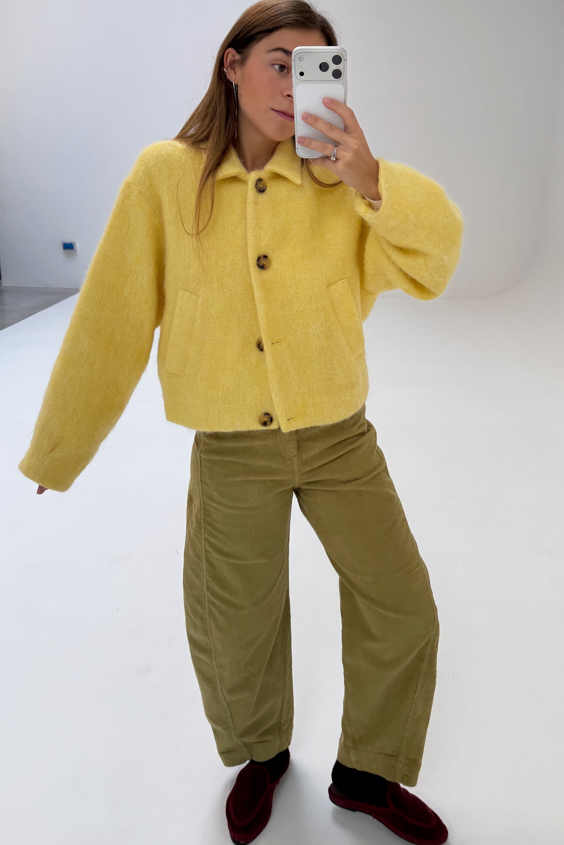 Yellow Alpaca Jacket