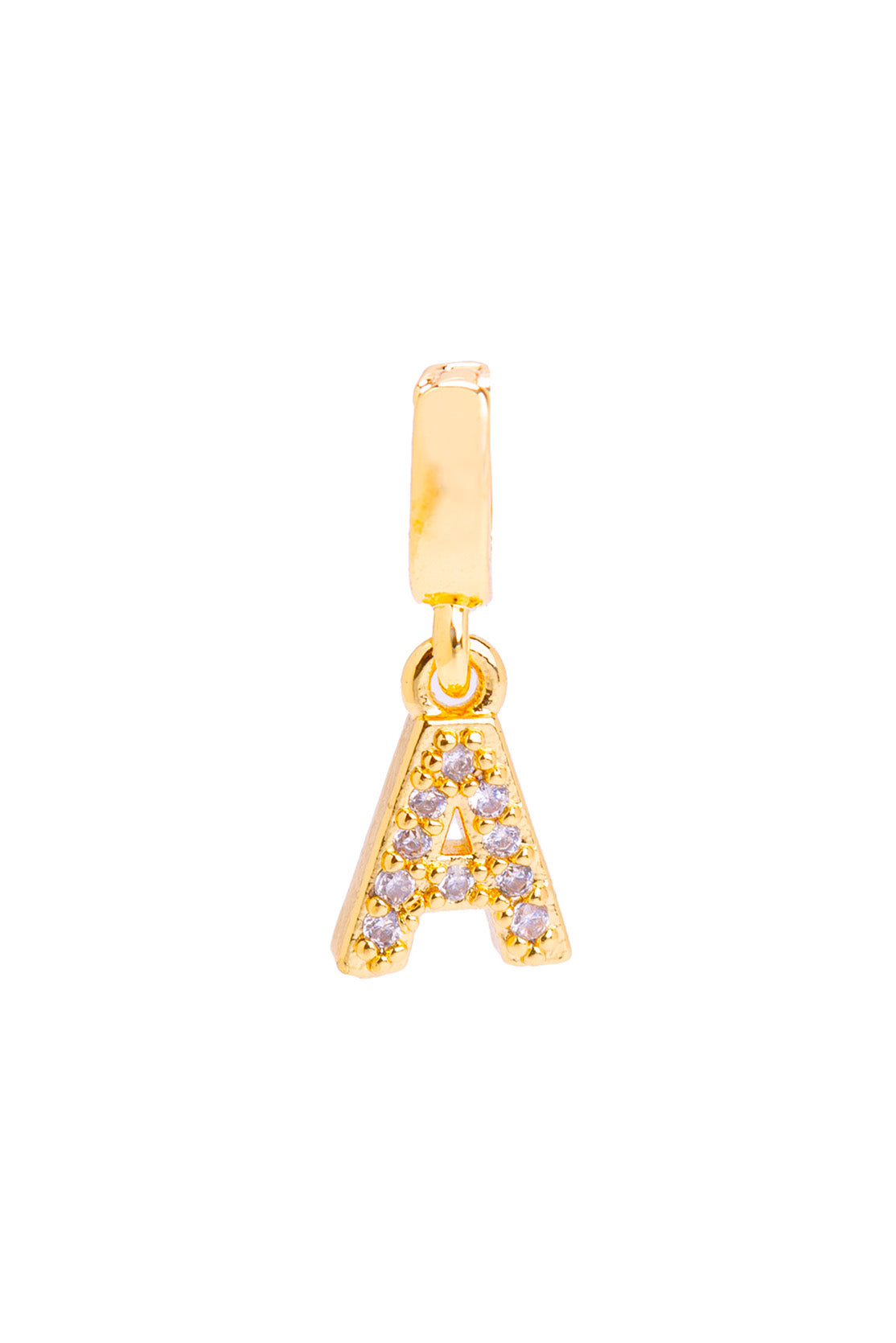 Zirconia Letter Charms
