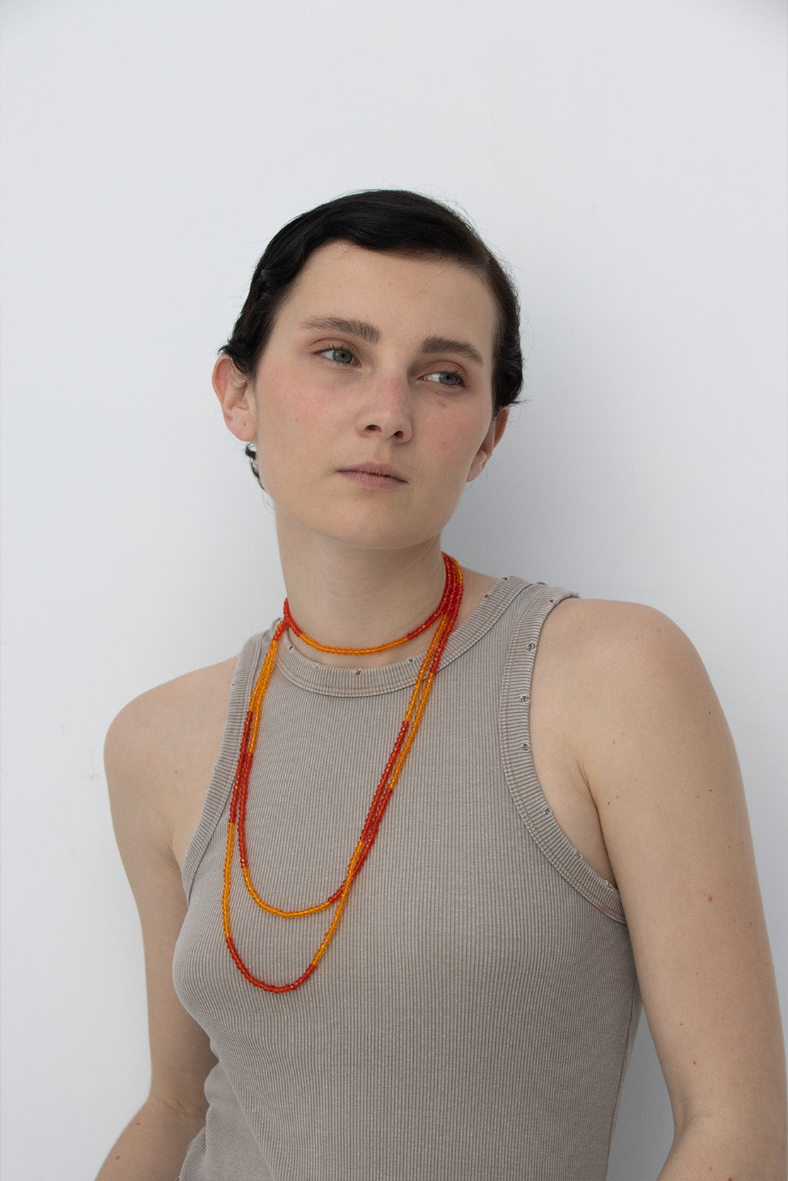 Gatsby Orange Necklace