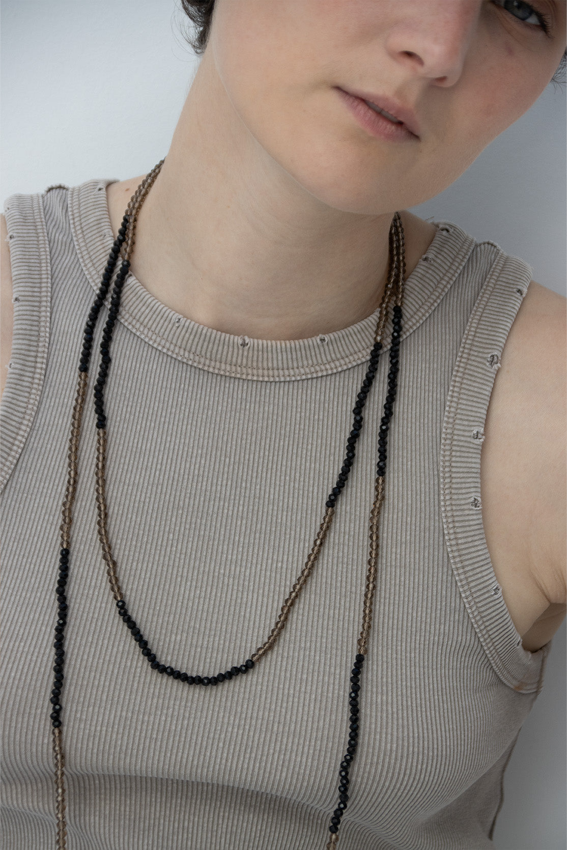 Collar Gatsby Negro y Marrón