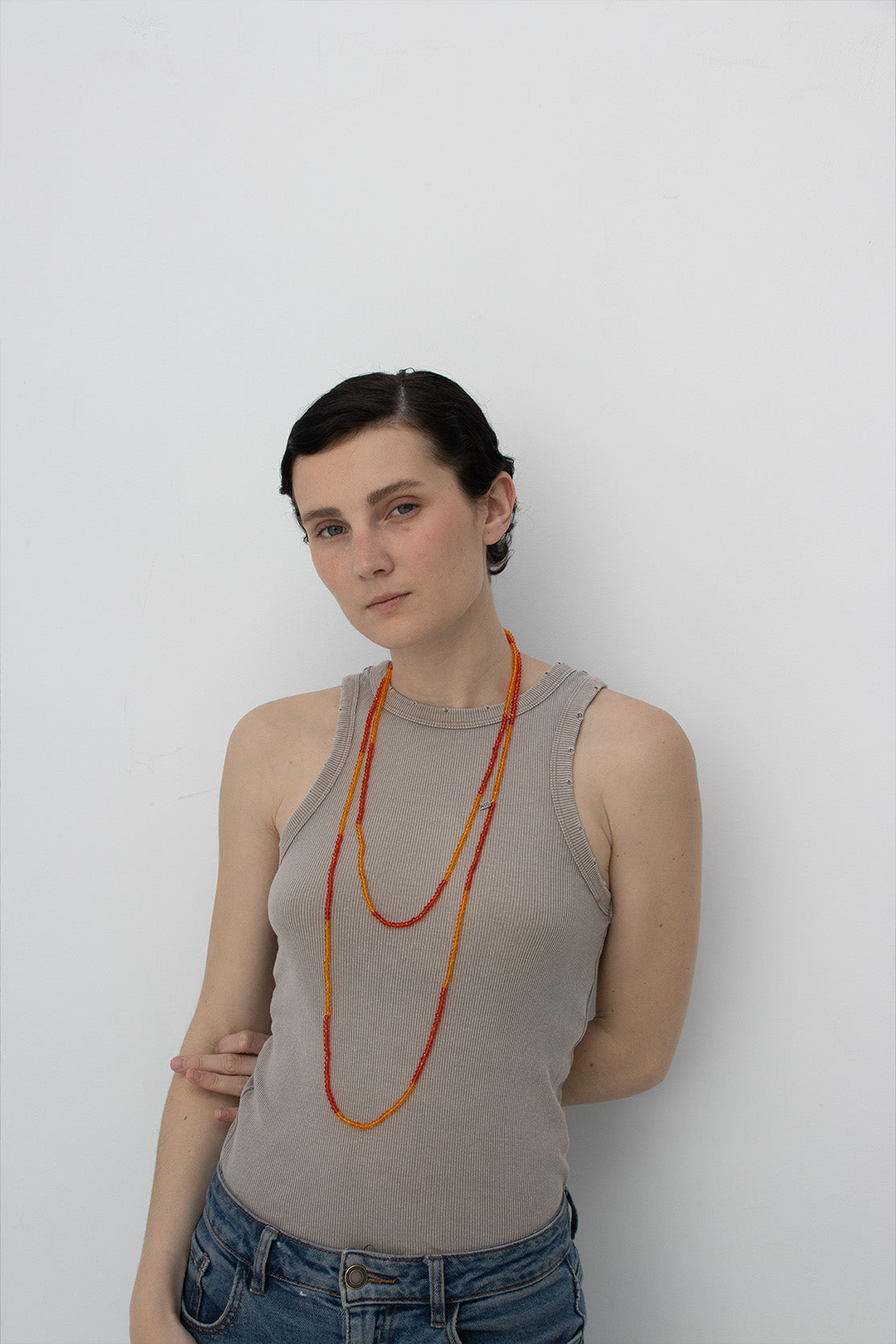 Gatsby Orange Necklace